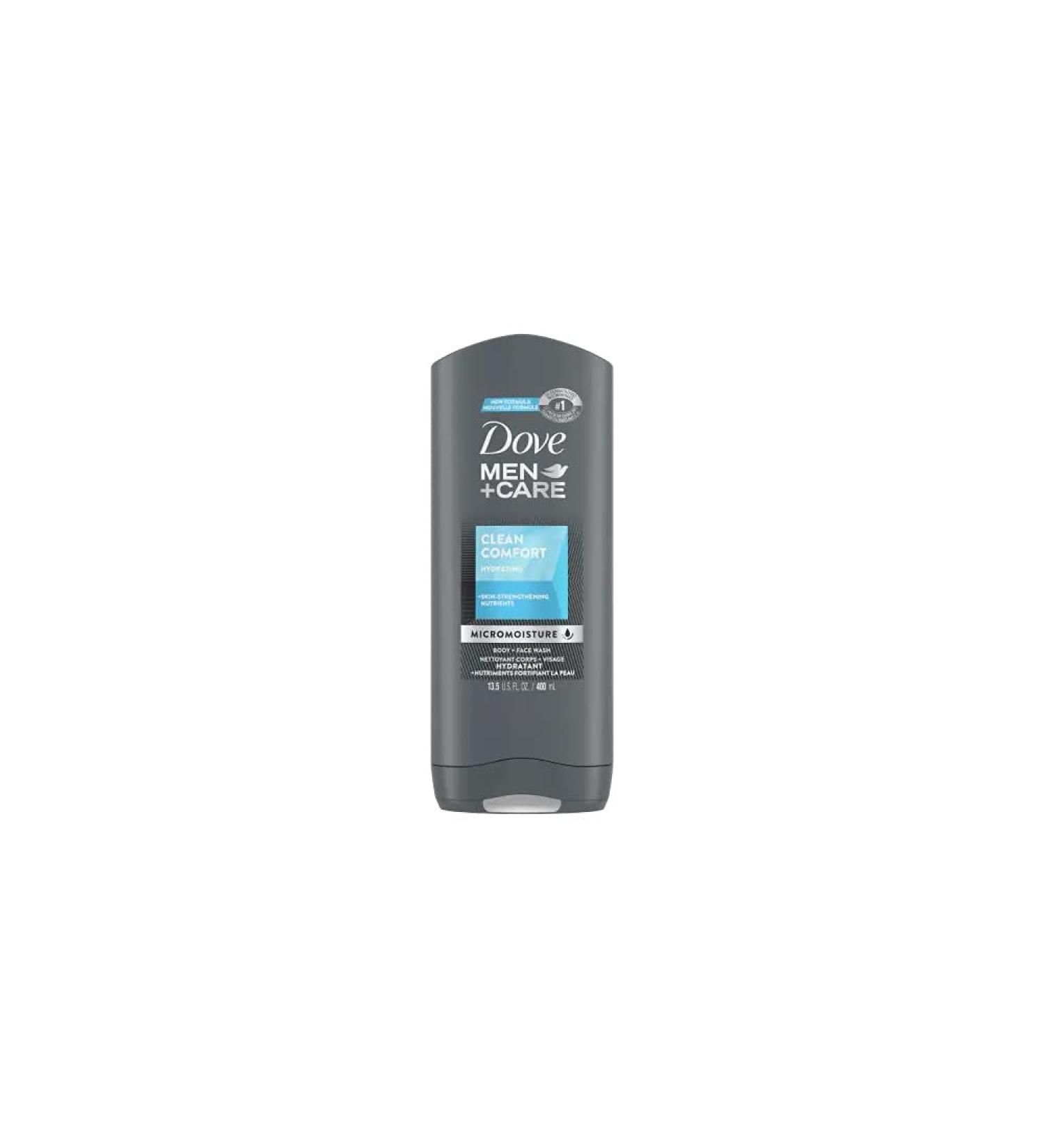 Dove Men Care Clean Comfort Body & Face Wash 6 Pack - 13.5 Fl Oz (400mL) - Made in Germany - Buy Online on GoSupps.com