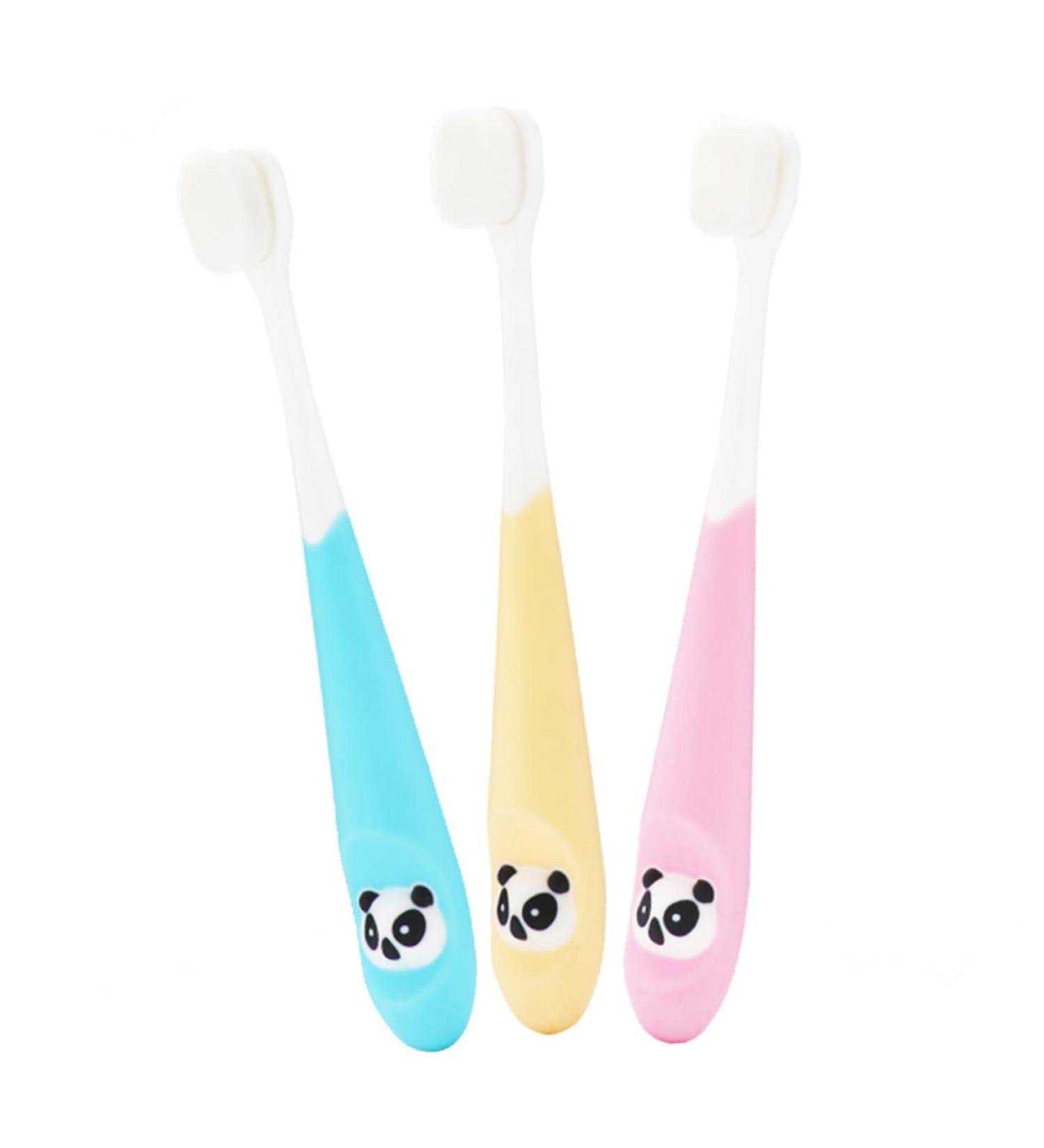 Healvian 3pcs Children's Toothbrush Set | Soft Bristles for Milk Teeth Cleaning | Fun & Safe Oral Care Toys - Buy Online on GoSupps.com
