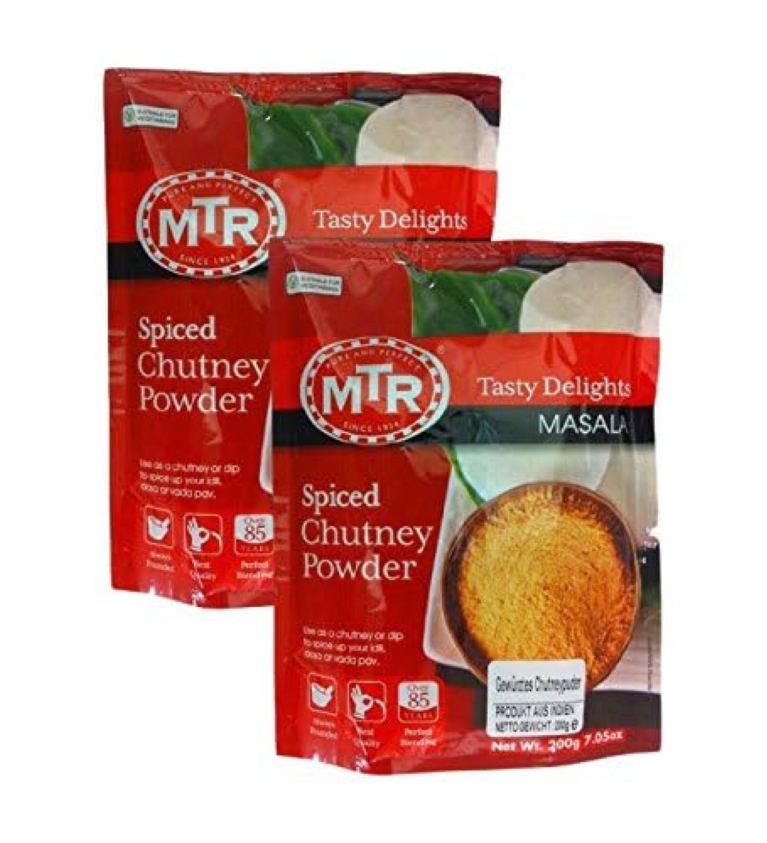 Food World Combo - Ethnic Choice Indian Grocery Powder Chutney 200g (Pack of 2) Promo Pack