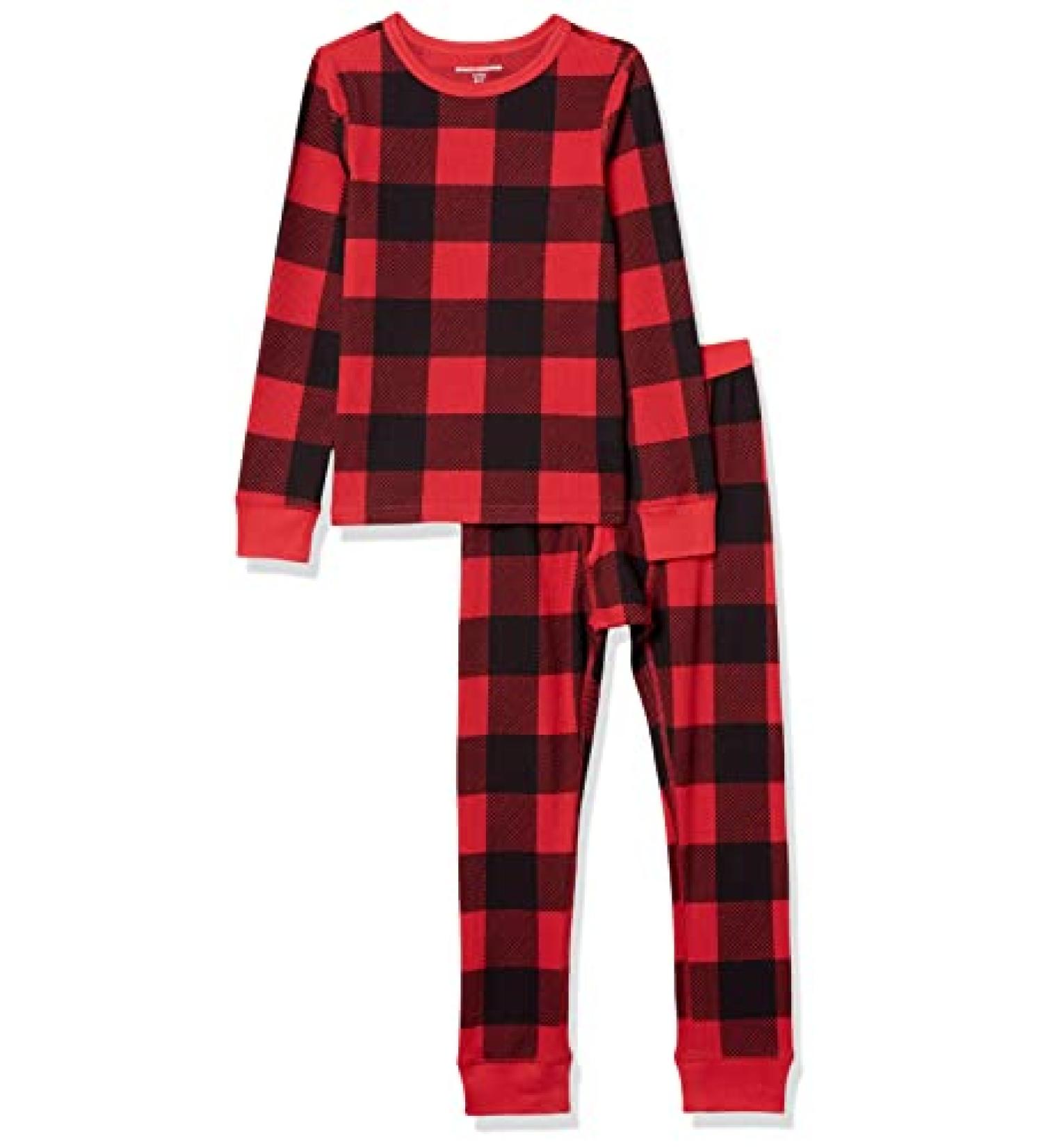 Amazon Essentials Boys' Thermal Long Underwear Set - Red Buffalo Check - Size 2T - Buy Online on GoSupps.com