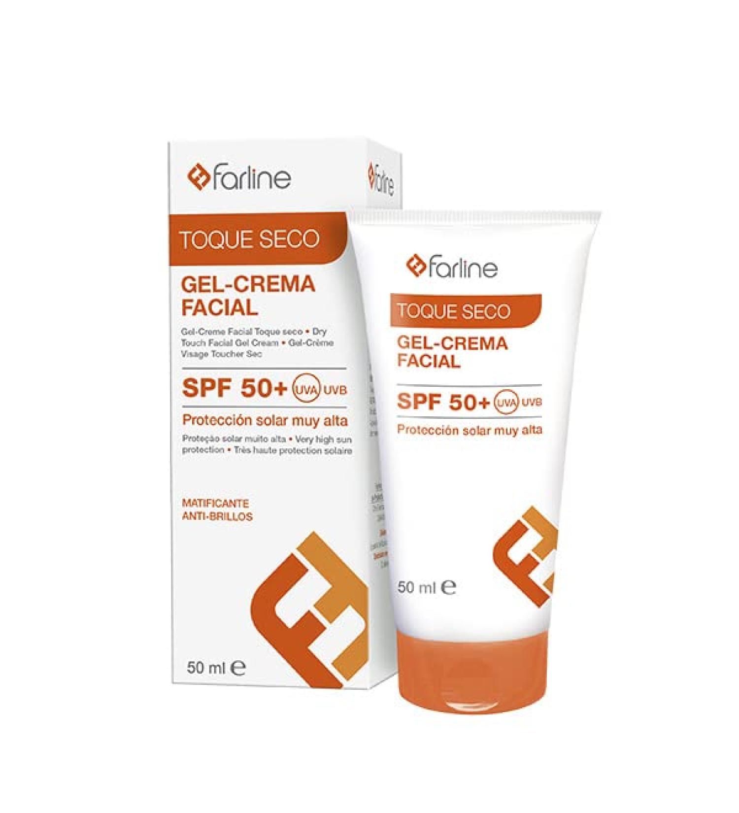 Farline Gelcream face cream drying cloth SPF 50+ 50 ml