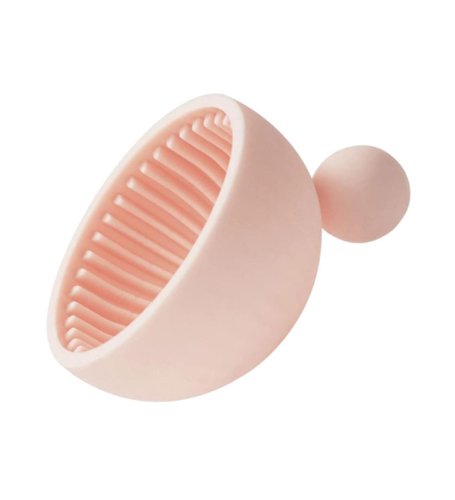 Beaupretty Make Silicone Scrub Pad Make Brush Cleaning Kit cosmetic brush cleaner bowl Cosmetic Brush Cleaning Mat Brush Cleaner Mat silicone make applicator bracket Silica gel make Brush 7x6.5cm Pink - Buy Online on GoSupps.com