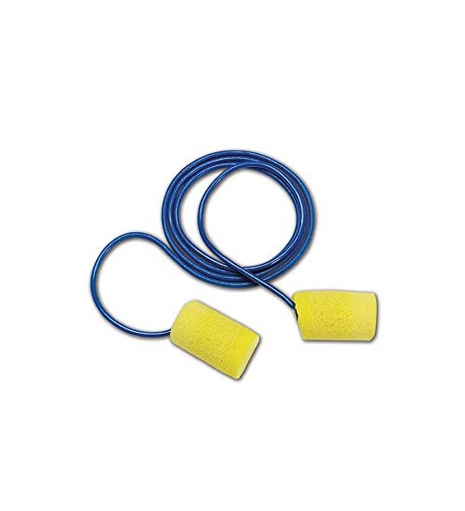 3M E-A-R by 3M 10080529110234 3M 311-1105 E-A-R Classic Plus Large Disposable Foam Corded Earplugs OSFA Blue Large (Pack of 200)