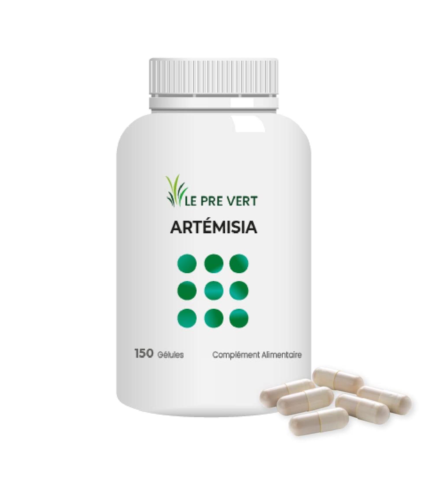 Artemisia Vulgaris - 150 Vegetable Capsules - 100% Pure Artemisia - Made in France Le Pr Vert - Buy Online on GoSupps.com
