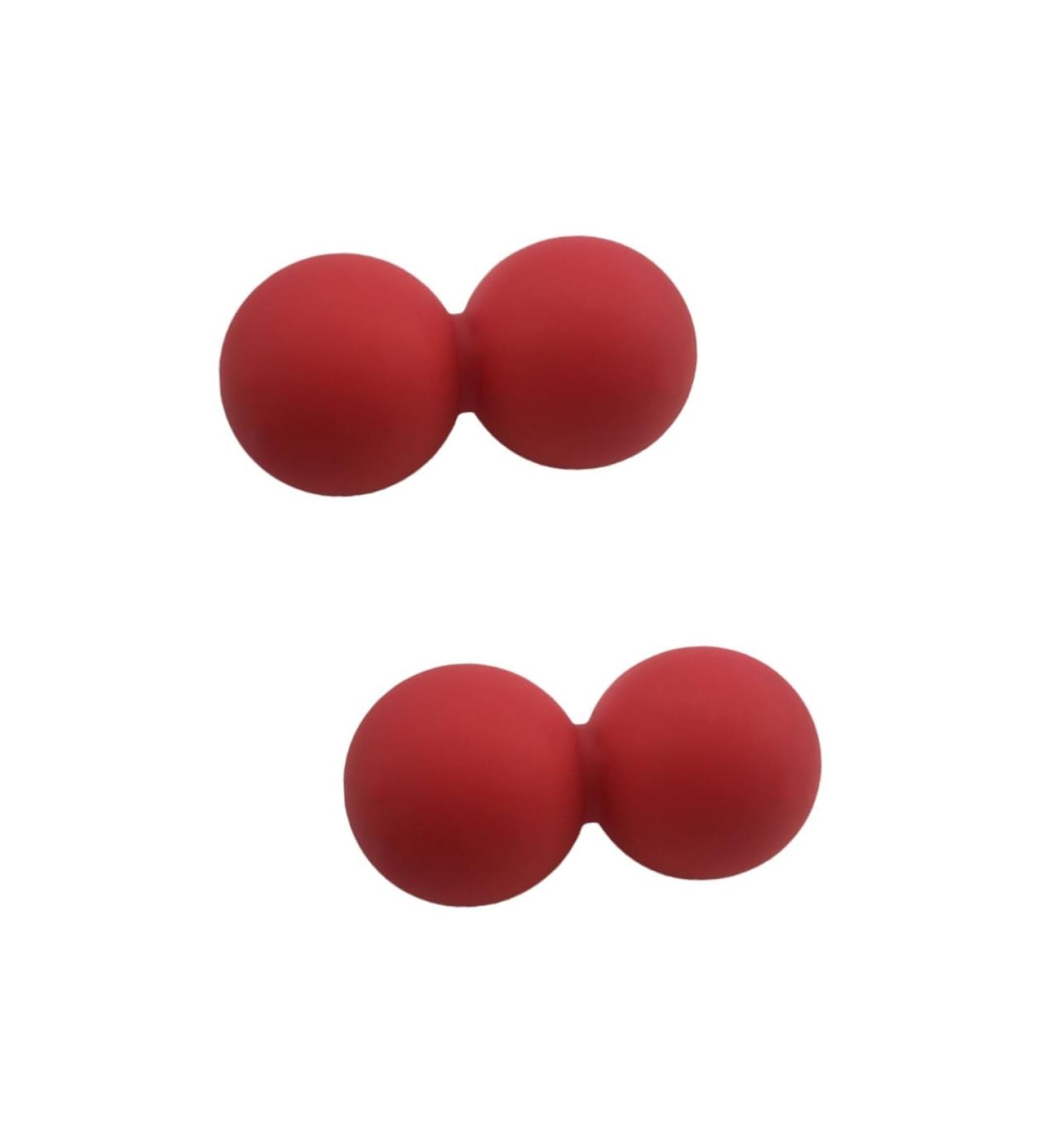 Shop Minkissy 2-Piece Peanut Massage Roller Set - Gym & Yoga Mobility Ball for Muscle Relief | International Shipping Available - Buy Online on GoSupps.com