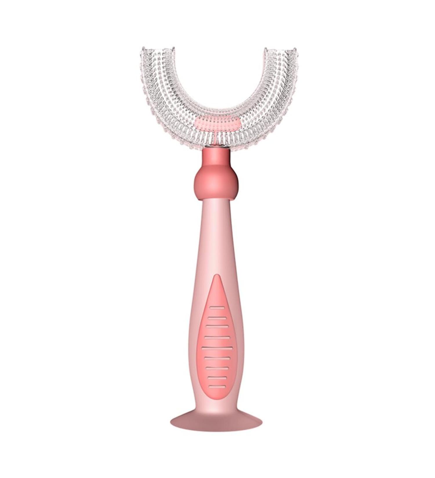 Buy Kids U-Shaped Toothbrush | Soft Silicone Manual Training Toothbrush for Toddlers & Children - Buy Online on GoSupps.com