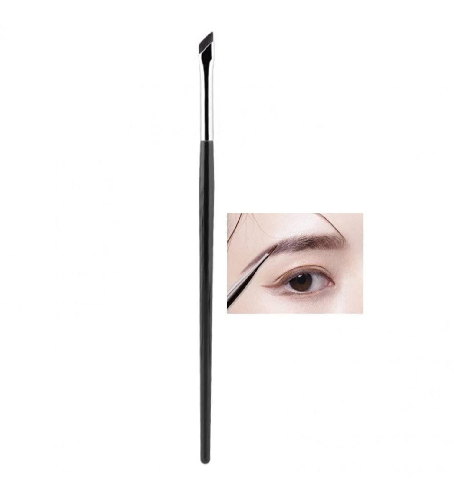 Eyeliner Brush Fine Angled Precision Gel Eye Liner Makeup Brush Ultra Thin Slanted Flat Angle Great for Pros & Beginners - Buy Online on GoSupps.com