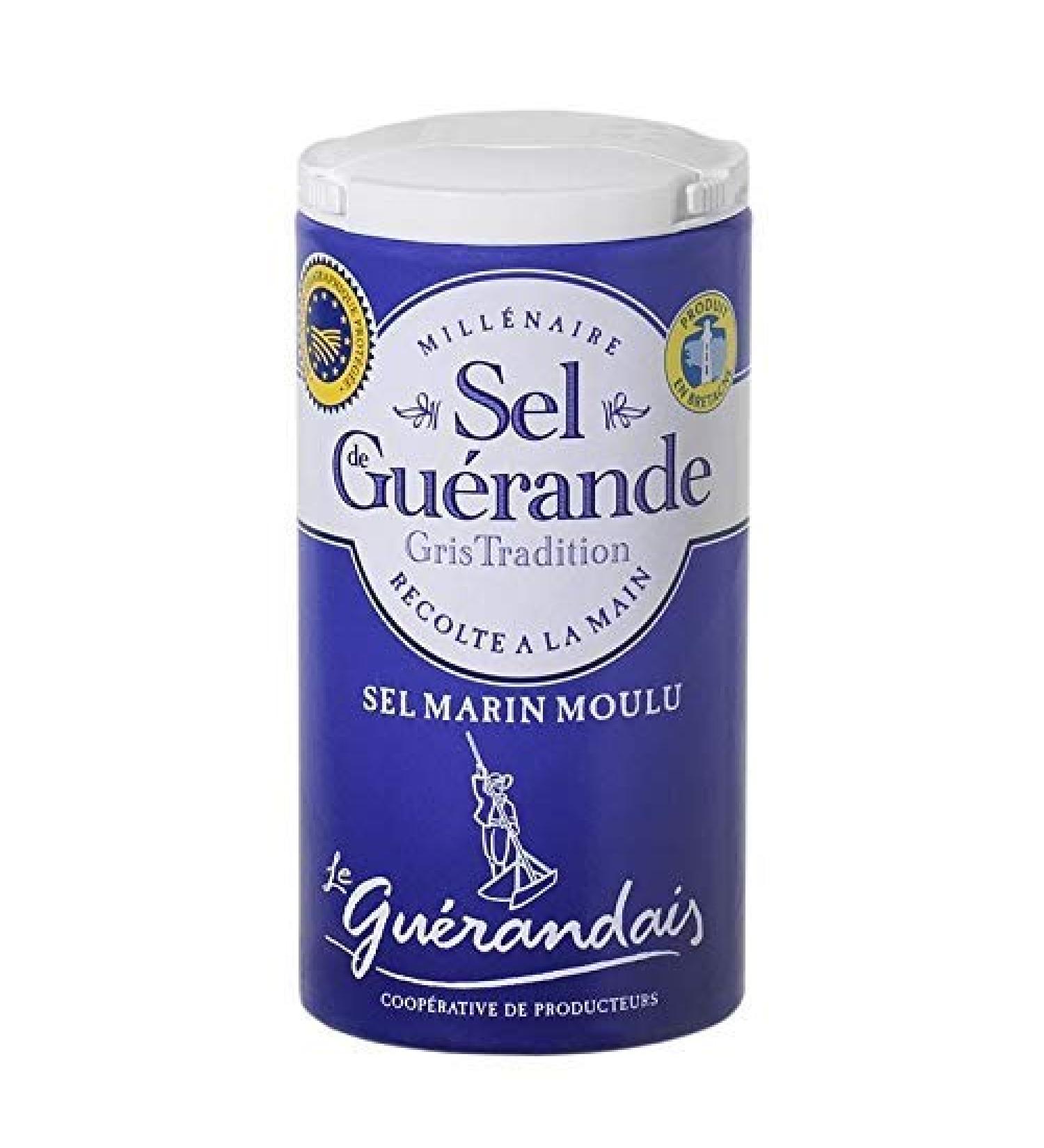 LE GUERANDAIS - Traditional Grey Guérande Salt Ground Sea Salt 125 g - Pack of 4