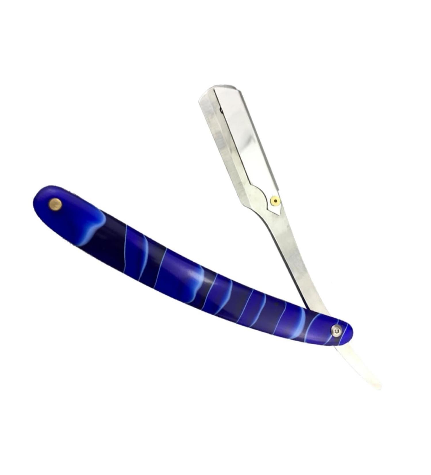 Beavorty Metal Razor - Handcrafted Straight Hair Clip with Mother-of-Pearl Horse Design | Safe Manual Razor for Men - Buy Online on GoSupps.com