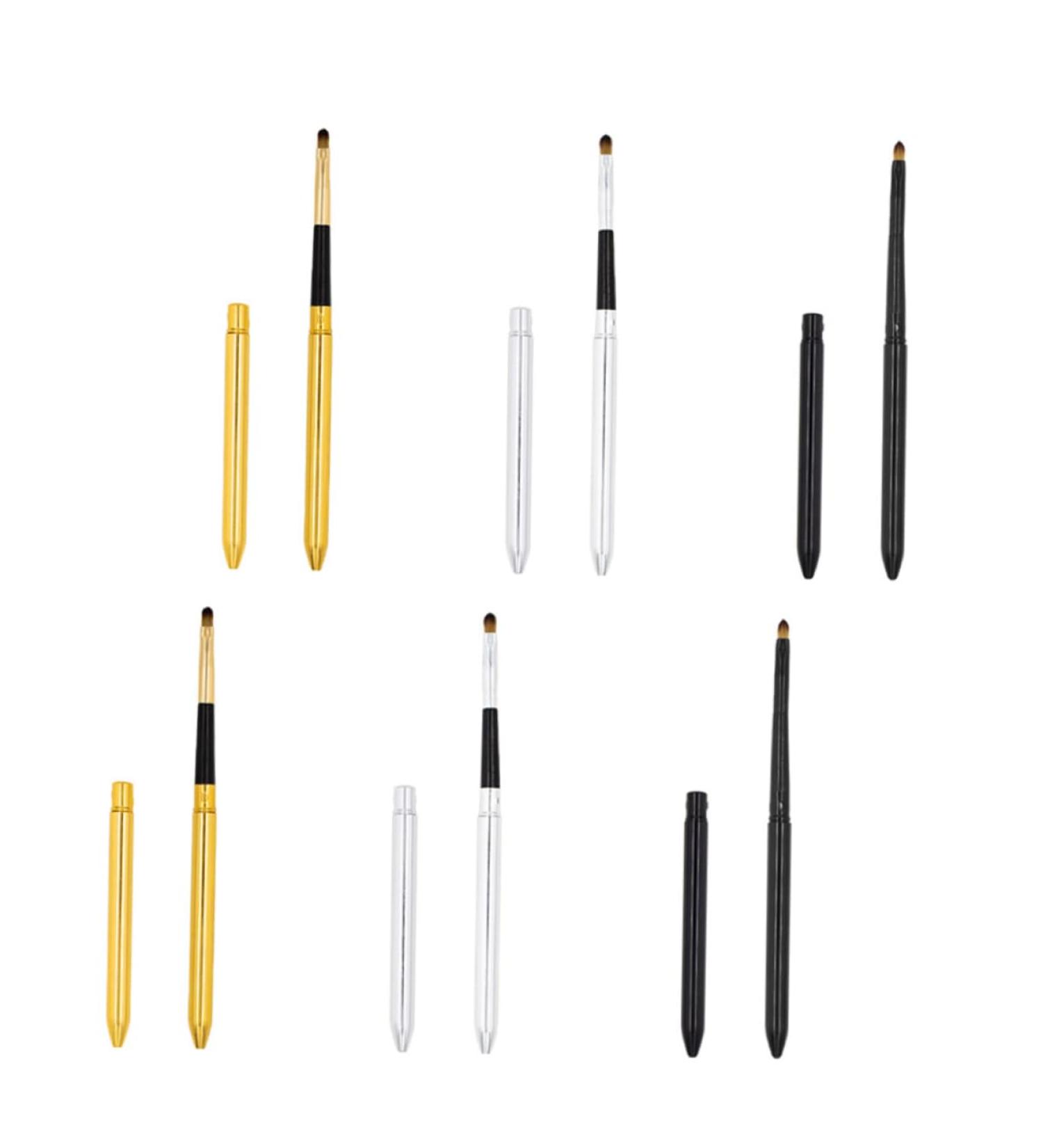 minkissy 6pcs Retractable Lip Brush Lip Brush for Lipstick Women Lipstick Brush Eyeshadow Brush Makeup Use Lipstick Brush Cosmetics Brush Makeup Accessory Makeup Tool Lip Mask Brush - Buy Online on GoSupps.com