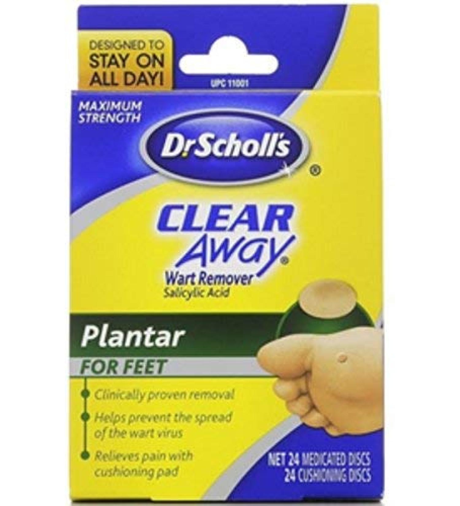 Dr. Scholl's Clear Away Wart Remover Plantar 24 ea (Pack of 2)