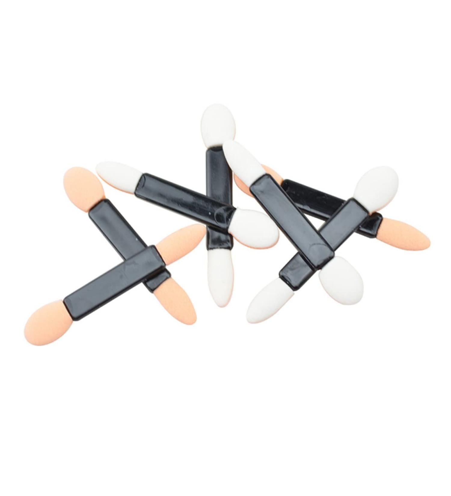 Mikinona Double Ended Makeup Brush 50pcs Beauty Sponge Eye Shadow Applicator Double Sided Cosmetics Eye Shadow Brush Miss Mix - Buy Online on GoSupps.com