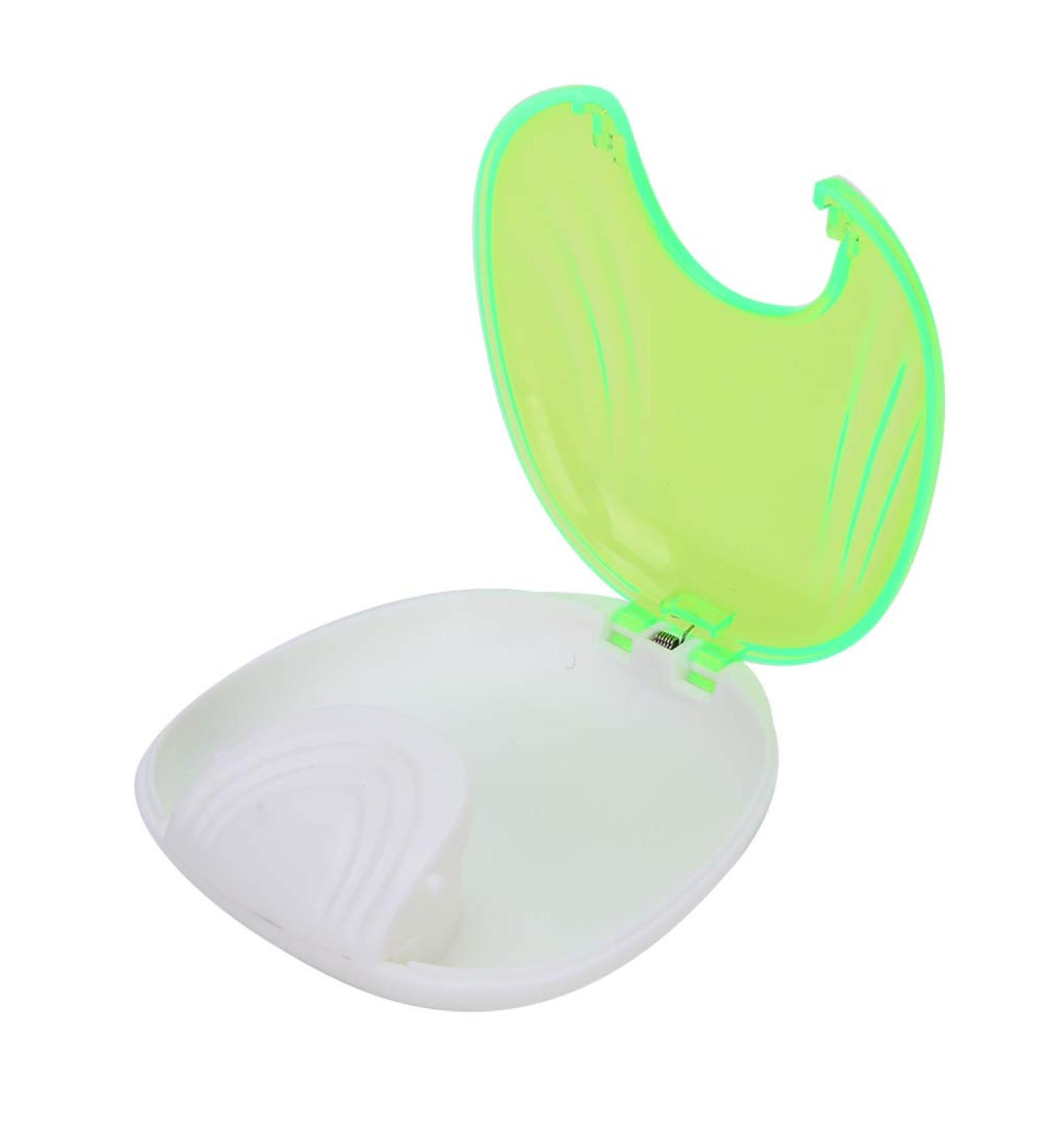 Portable Large Orthodontic Retainer Case for Invisalign, Mouth Guard, and Denture - Green - Buy Online on GoSupps.com