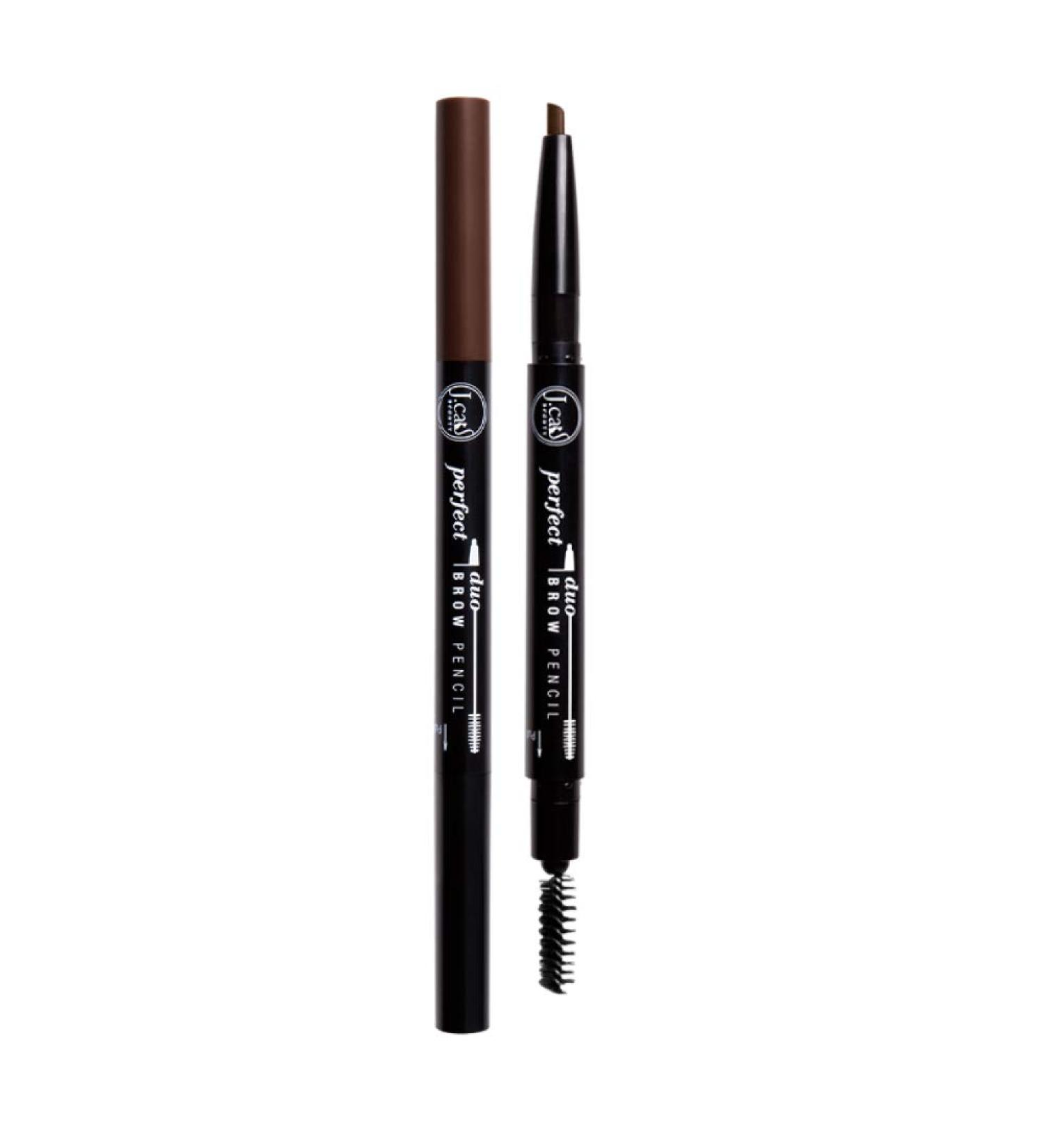 2 Pack J. Cat Brow Duo Pencil 107 Dark Brown