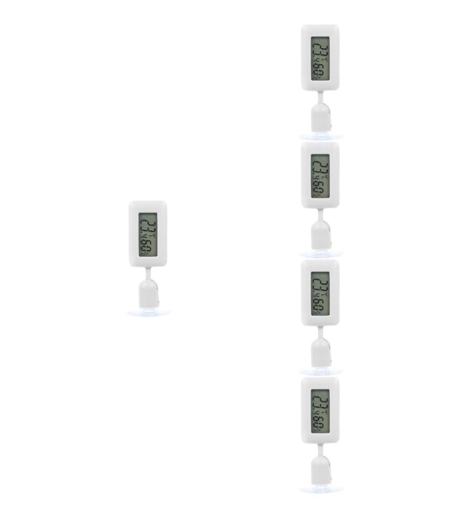 Frcolor 5-in-1 Reptile Hygrometer & Aquarium Thermometer - Accurate Terrarium Temp & Humidity Monitor with Suction Cup - Buy Online on GoSupps.com