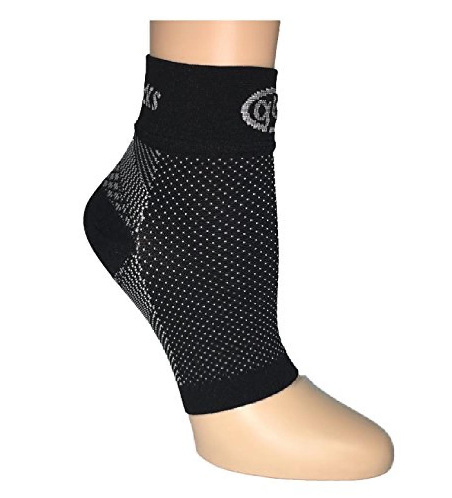 mmHg Compression Foot Sleeves for Men & Women | Best Plantar Fasciitis Pain Relief | Arch Support | Travel & Sports | Black Small - Buy Online on GoSupps.com