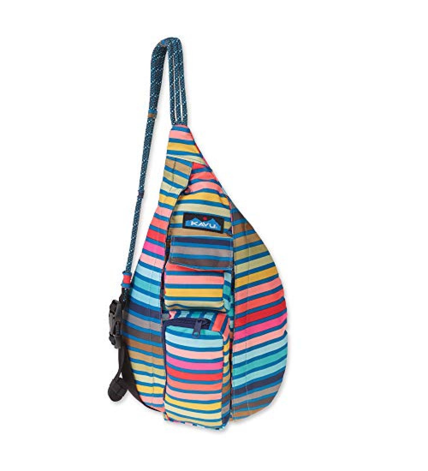 KAVU Mini Rope Sling Bag Chroma Stripe One Size