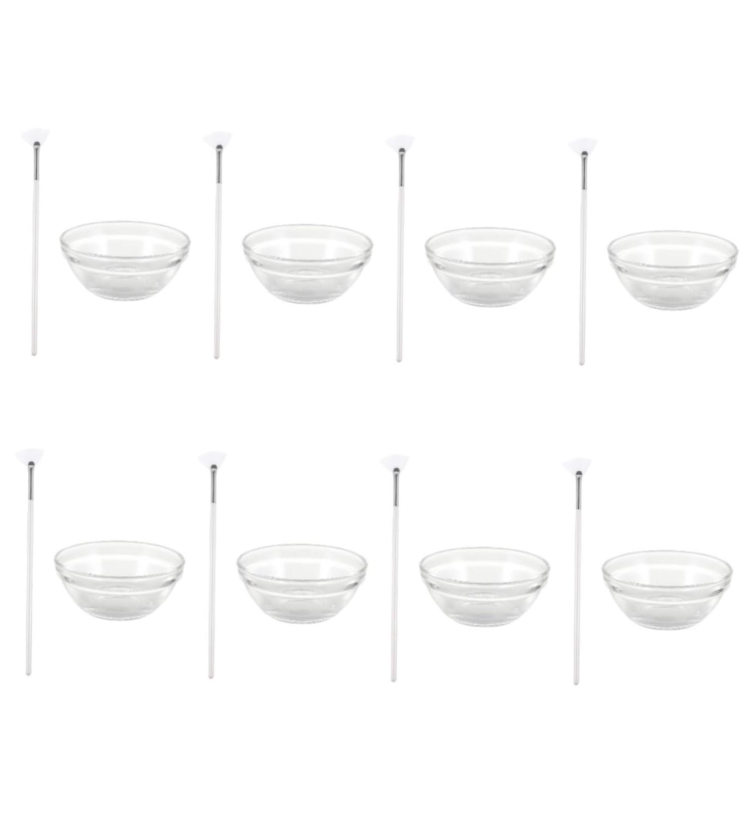 Healeved 8 Sets Beauty Brush Sleeping Applicator DIY Bowl Beauty Brush Mixing Bowl Applicator Brush Skin Treatment Brush Facial Applicator - Buy Online on GoSupps.com