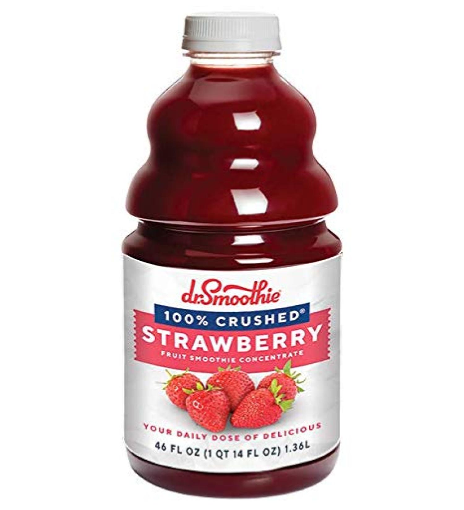 Dr. Smoothie 100% Crushed Strawberry Smoothie Concentrate 46oz 6/Pack