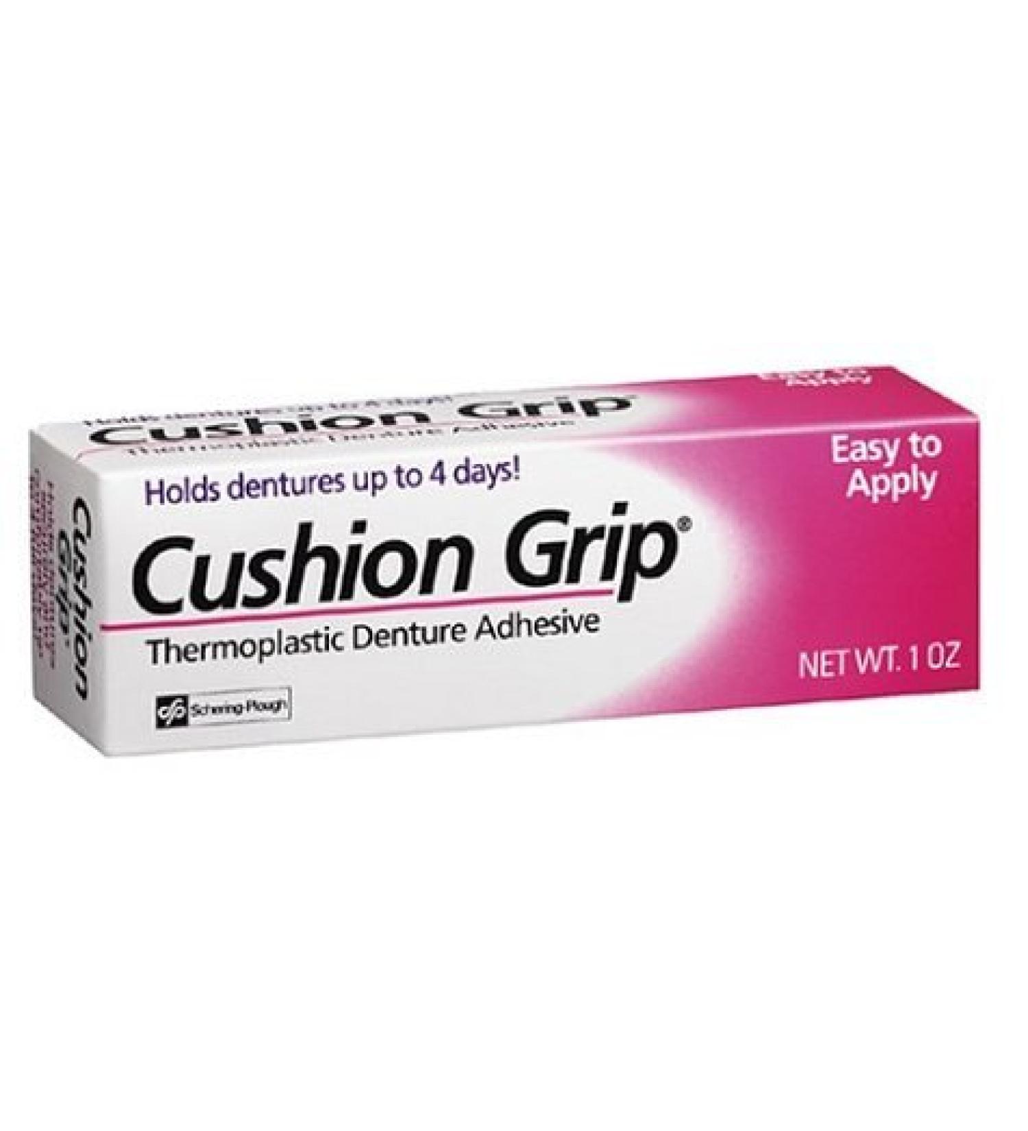 Cushion Grip Thermoplastic Denture Adhesive - 1 oz