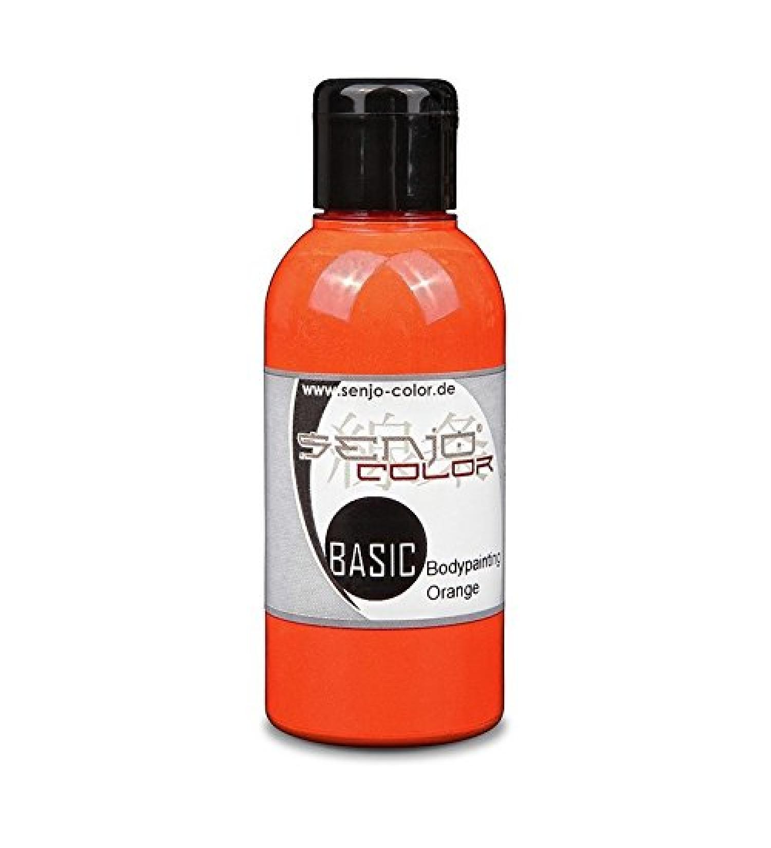 Senjo Color Basic 75ml Orange Premium Face & Body Painting Colors for Carnival & Mardi Gras | Ideal for Brush & Airbrush - Buy Online on GoSupps.com