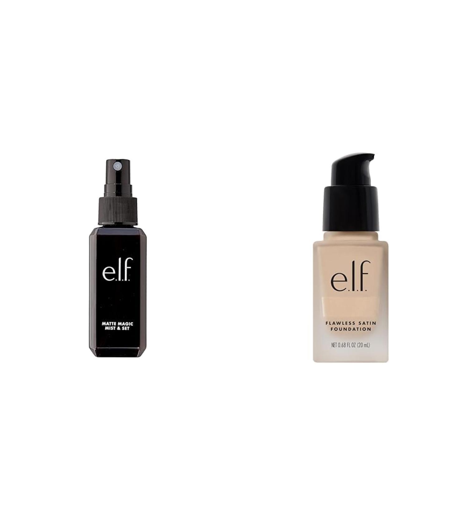 e.l.f. Matte Magic Mist & Set - Small Lightweight Long Lasting Mattifying Revitalizes & Flawless Finish Foundation Lightweight Medium Coverage & Semi-Matte Beige 0.68 Fl Oz MAKE_UP + SKIN_CONCEALER 84434A - Buy Online on GoSupps.com