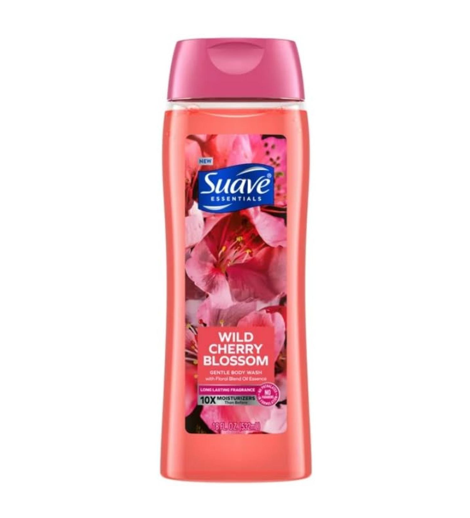 Essentials Gentle Body Wash - Wild Cherry Blossom 18oz | Nourishing & Hydrating Formula | Perfect for All Skin Types - International Shipping Available - Buy Online on GoSupps.com