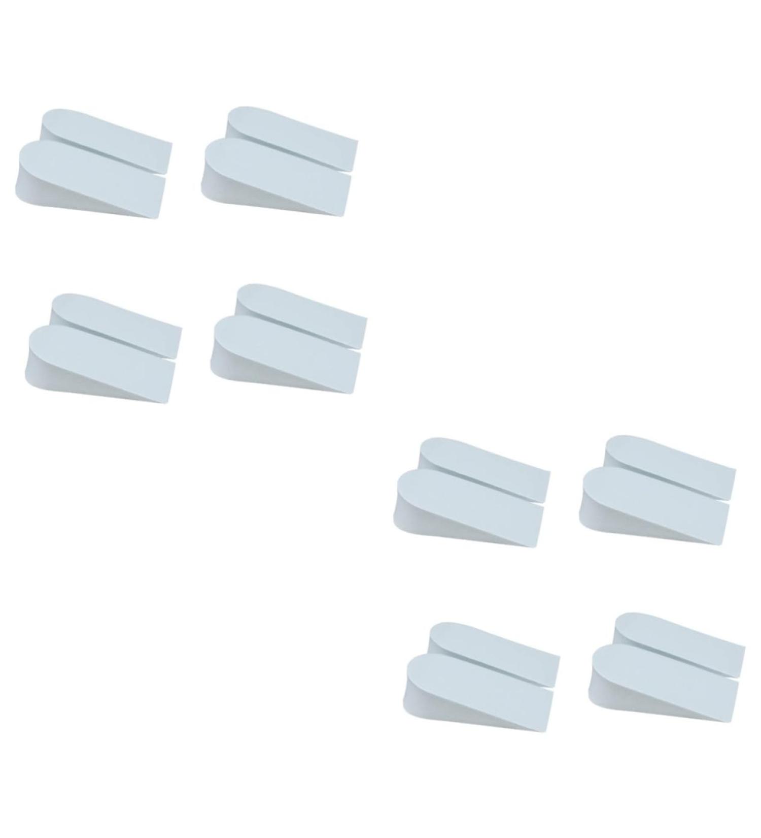 NOLITOY Invisible Heel Inserts - 8 Pairs Height Increasing Foam Cushions for Comfort and Support - Ideal for Students - White - Buy Online on GoSupps.com