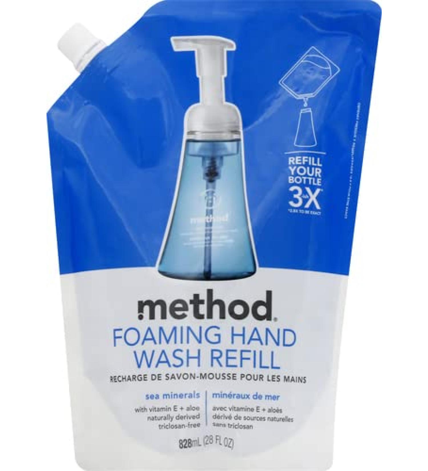 Method Foaming Hand Soap Refill  Sea Minerals  Biodegradable Formula  28 Fl Oz (Pack of 1) Sea Minerals 28 Fl Oz (Pack of 1)