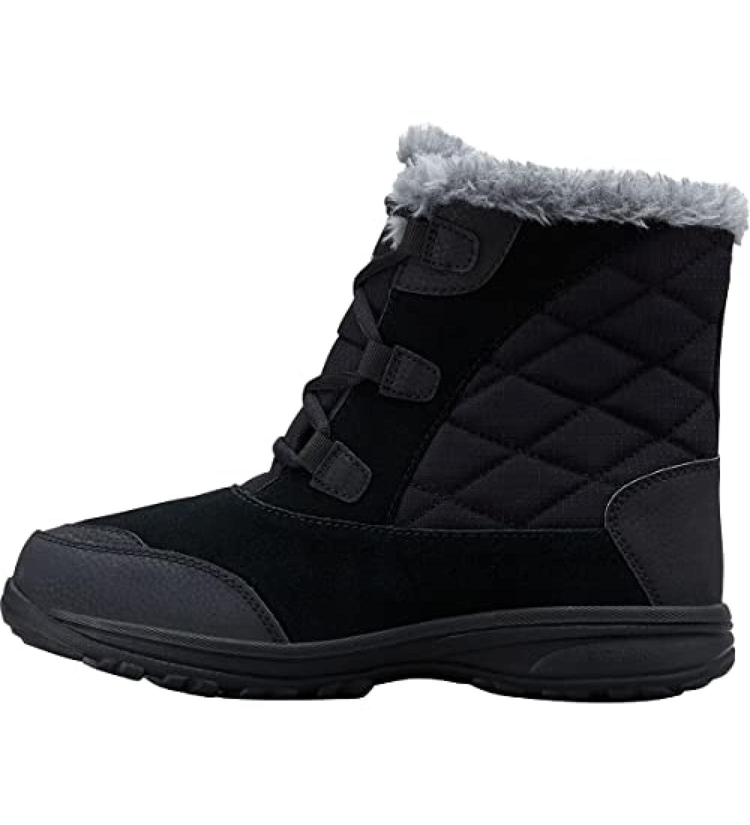 Columbia Women's Ice Maiden Shorty Snow Boot 7.5 Black/Grey - Winter Ready Footwear - Buy Online on GoSupps.com