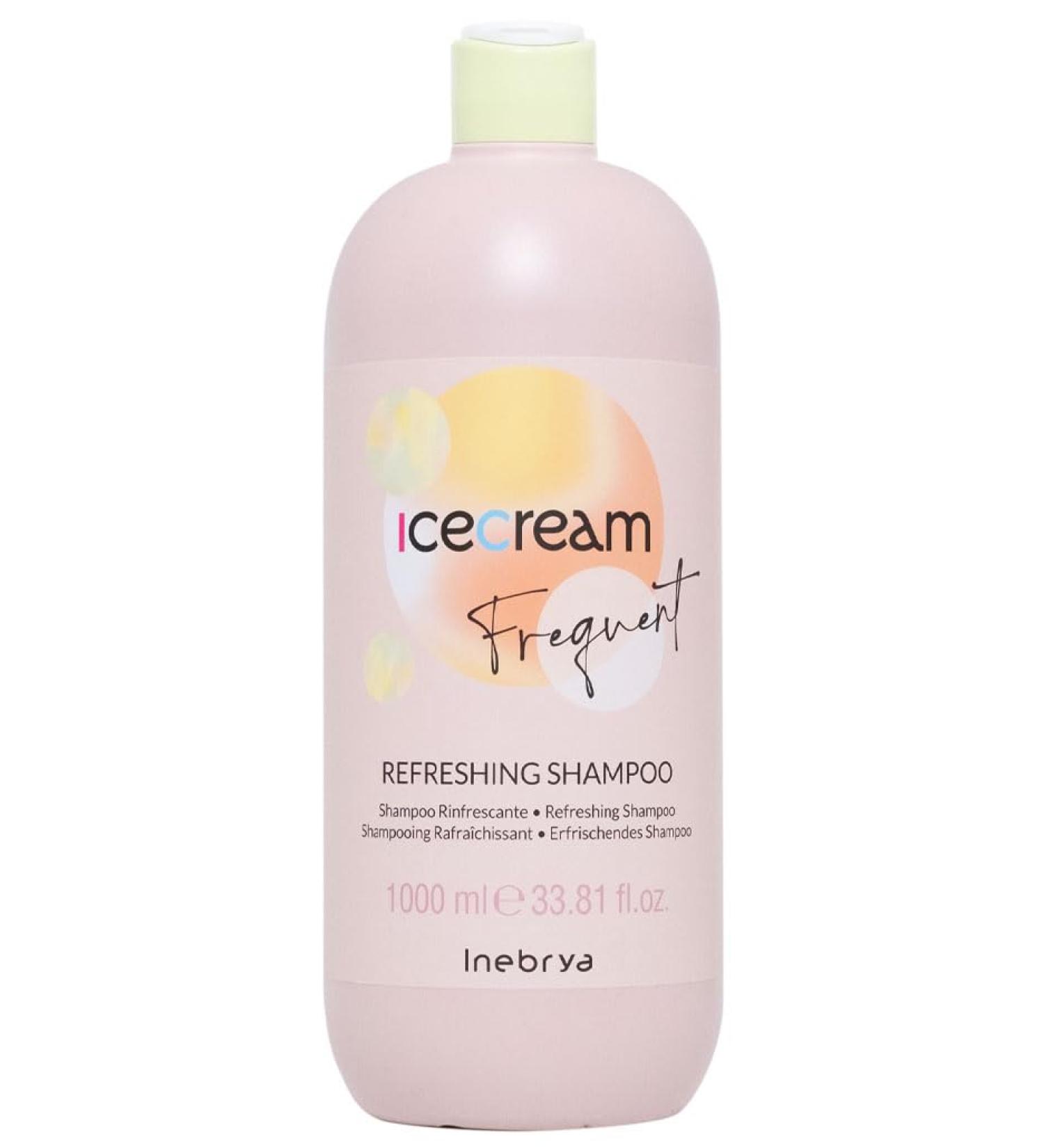 Inebrya Ice Cream Frequent Shampoo USO frequente 1000ml, White