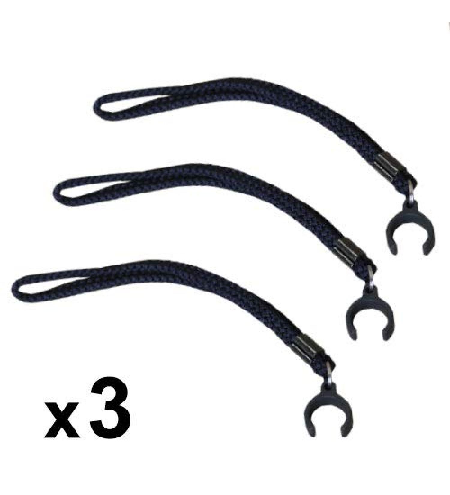 KMINA Walking Stick Straps (3-Pack) - Black Nylon Wrist Straps for 19-22mm Tubes - Made in Europe - Buy Online on GoSupps.com