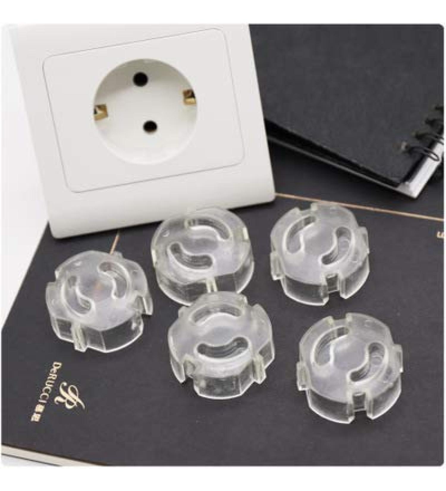 Child Safety Socket Lock - 20 Transparent Socket Protectors - Baby Plug-In Safety Solutions - Buy Online on GoSupps.com