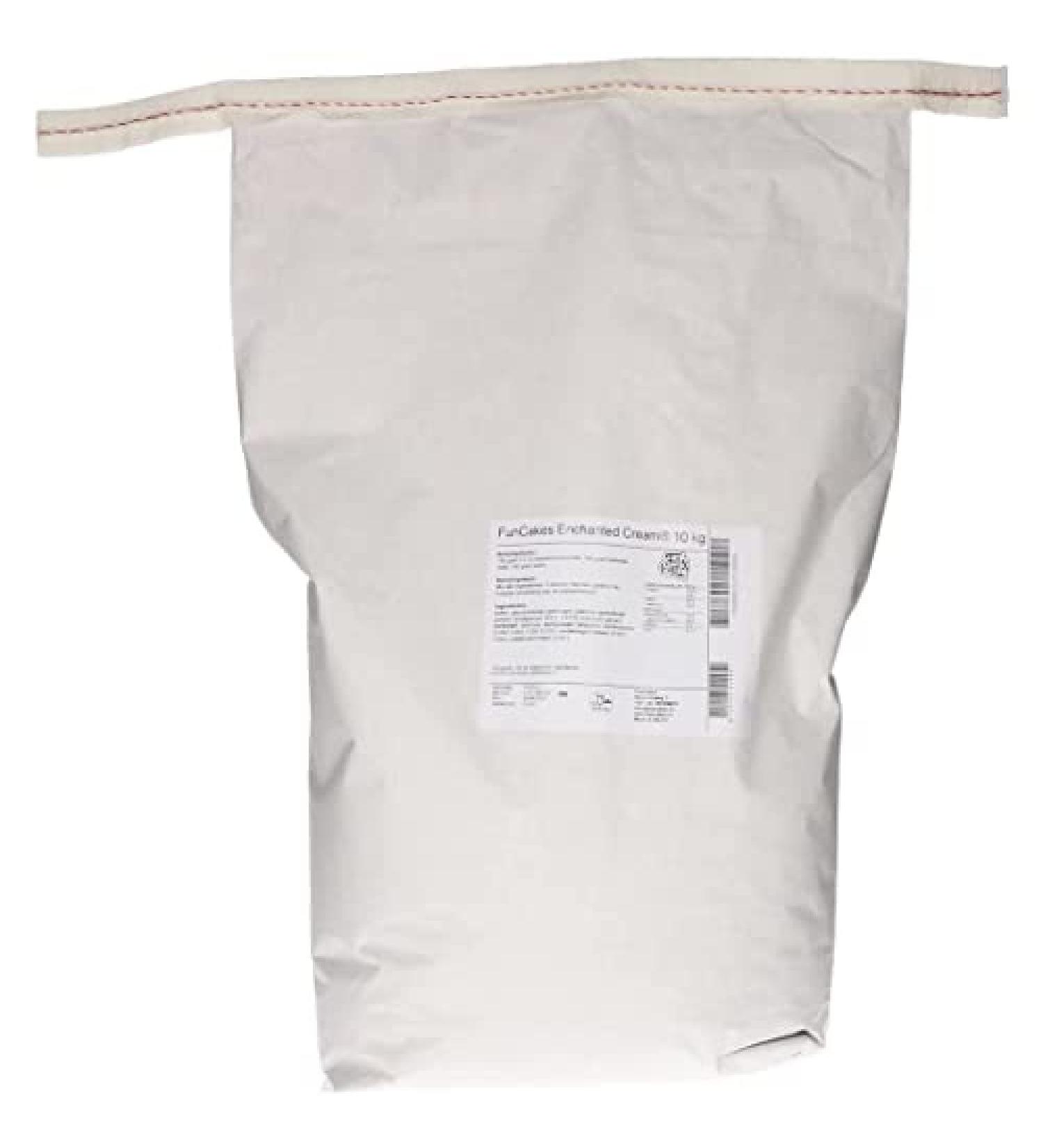Funcakes Mix for Enchanted Cream : easy to use very light and fluffy snow -white cream perfect for filling and covering cakes or as a covering for cupcakes halal 10 kg vanilla 10 kg