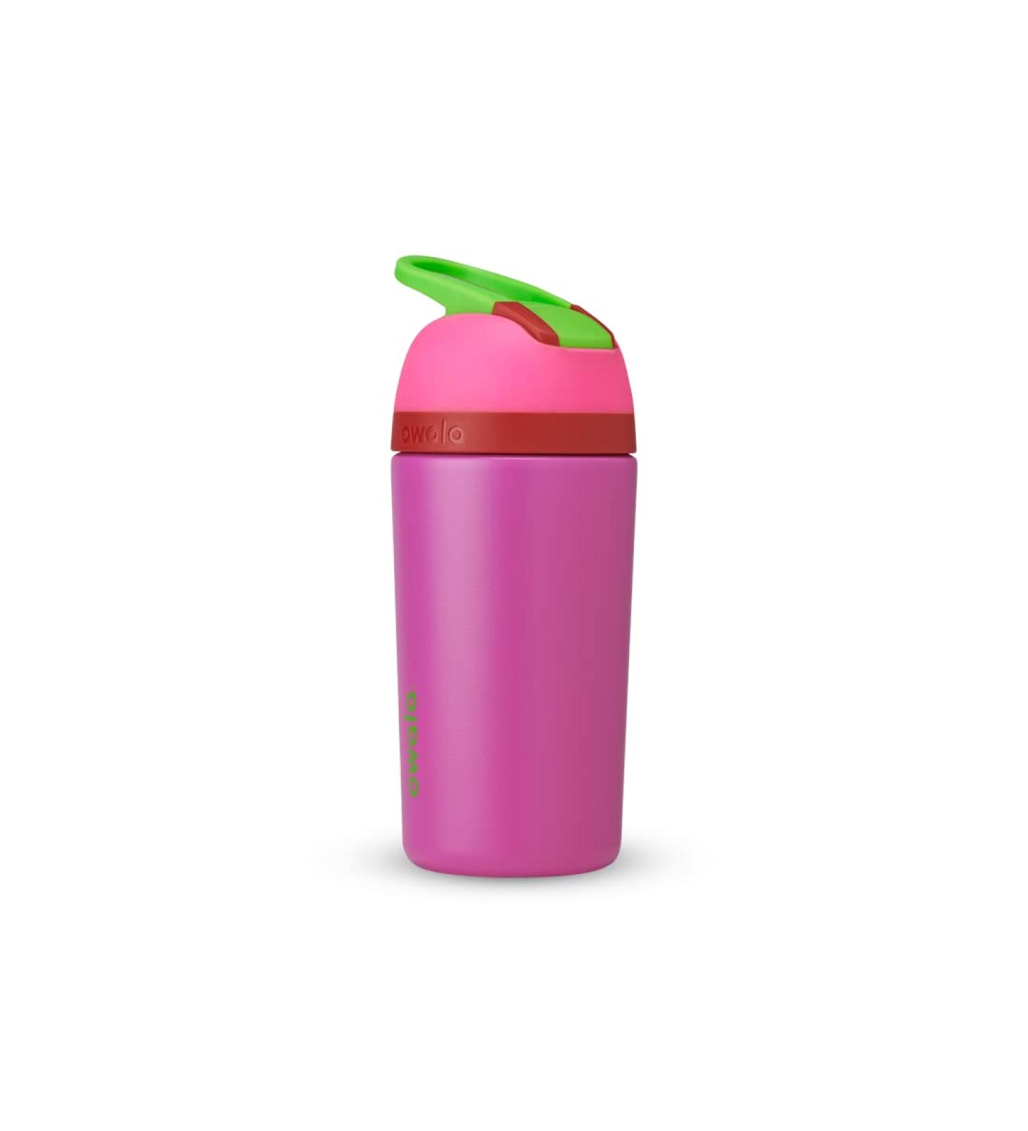 Owala Kids Flip Insulated Stainless-Steel Water Bottle with Straw and Locking Lid 14-Ounce Pink/Purple (All The Berries) 1-Pack Pink & Purple - Buy Online on GoSupps.com