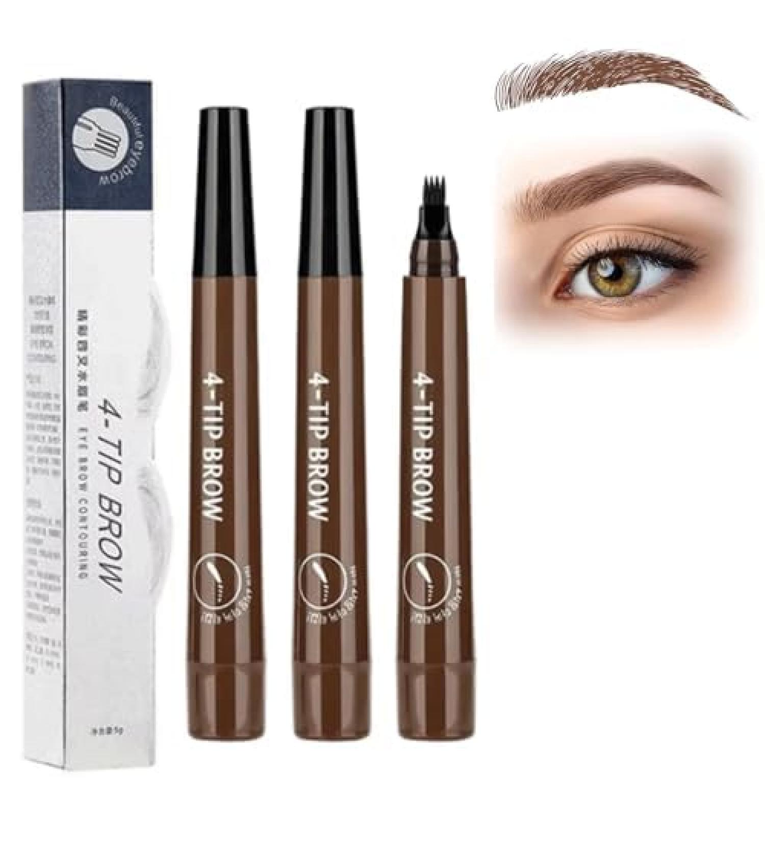 2024 Upgraded Natural Brows Eyebrow Pen 3d Waterproof Microblading Eyebrow Ultra-Fine Eyebrow Pencil For Natural Brows Creates Natural Looking Brows Effortlessly (2dark brown) - Buy Online on GoSupps.com