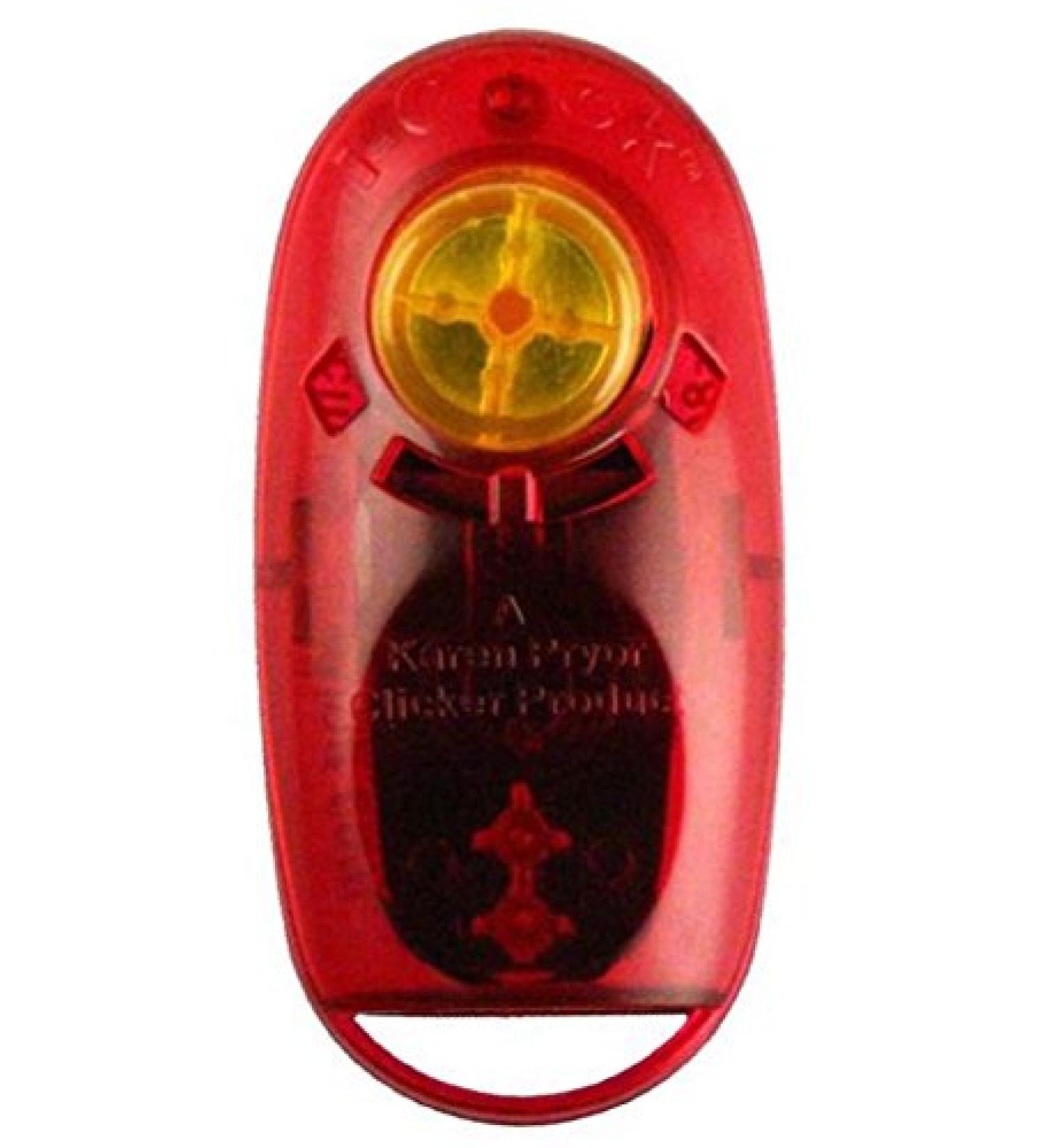 Jewel i-Click Karen Pryor Clicker Product Clicker Training (translucent red)