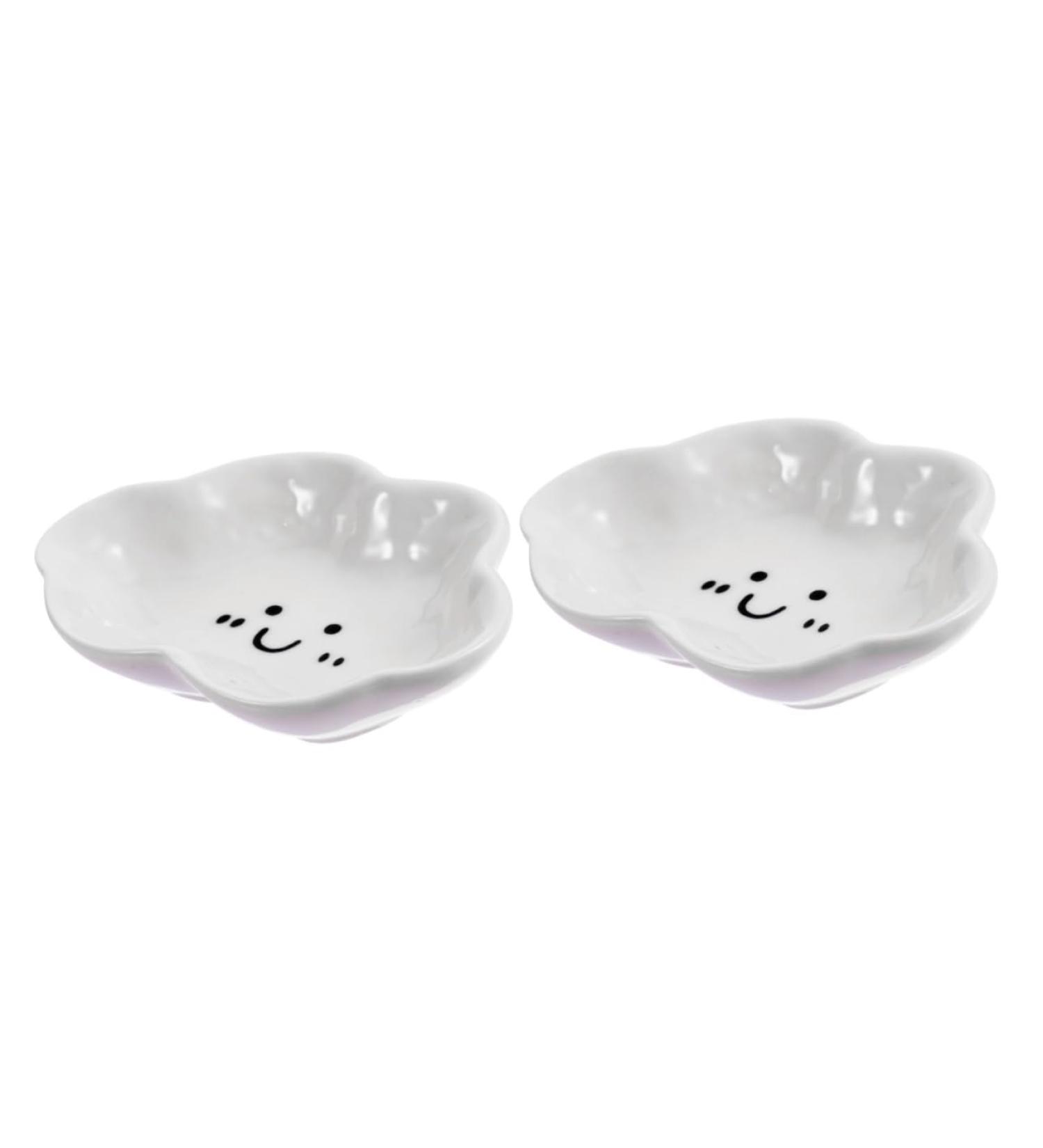 ABOOFAN 2pcs Clouds Sauce Dipping Bowl Small Serving Platter Soy Sauce Dishes Ketchup Packets Sauce Bowls Sauce Plate Bread Bowl Porcelain Dip Mini Bowls Accessories White Pinch Ceramics - Buy Online on GoSupps.com