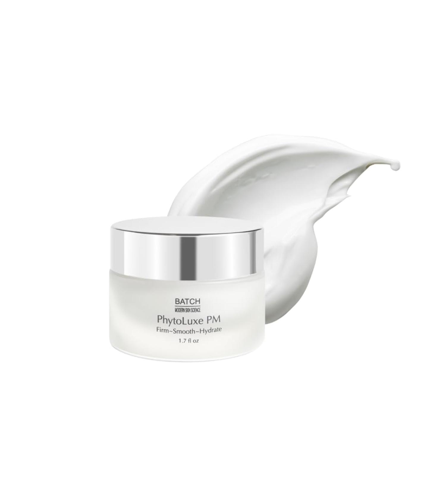 PhytoLuxe PM Night Cream Firm-Smooth-Hydrate. Anti-Aging fine line wrinkle reduction skin barrier repair Brighten Improve radiance. Cruelty Free Rich moisturization. - Buy Online on GoSupps.com