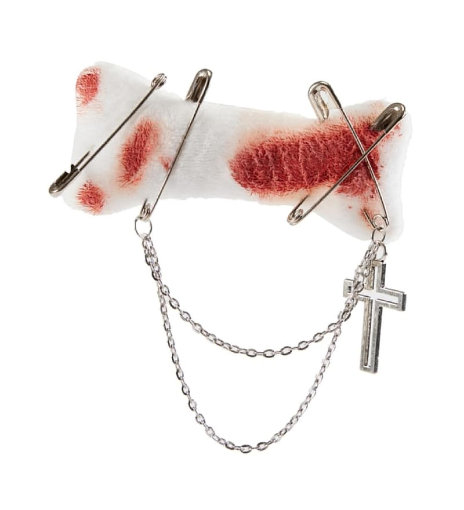 Furry HairPins Girl Subculture Bloodstain Brooch Great for Most Hair Type Hair Clip with Pin for Lady Women Girl Red - Buy Online on GoSupps.com