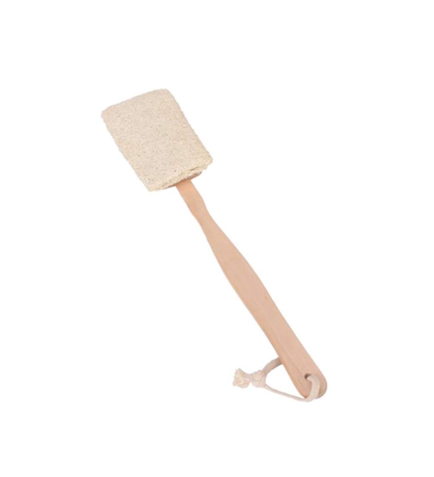 TOPBATHY Natural Loofah Back Brush with Long Handle - Body Shower Scrubber for Adults | Spa Massage Cleanser for Men & Women (Random Color) - Buy Online on GoSupps.com