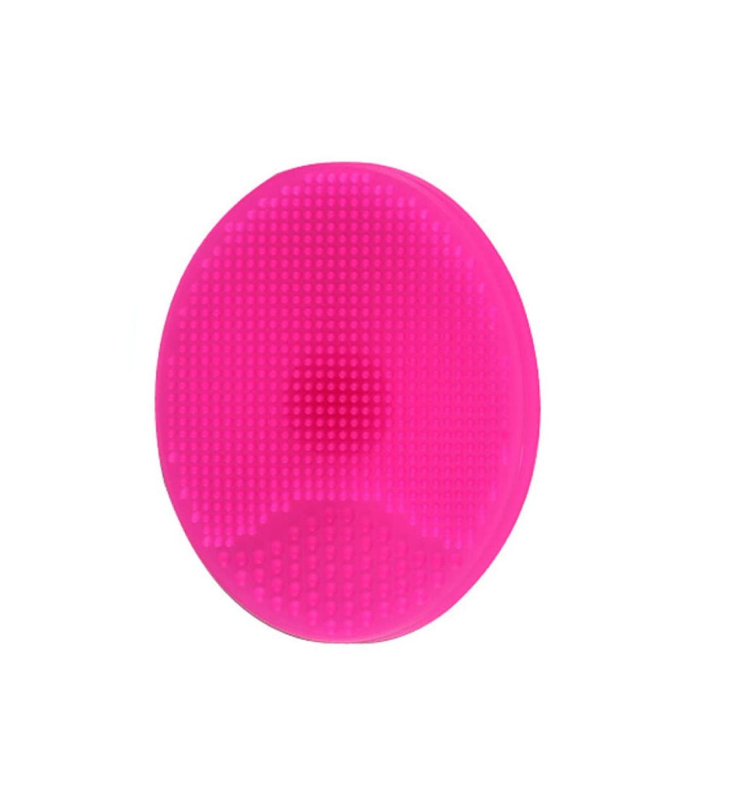Silicone Face Scrubber Face Brush Face Wash Brush Skincare Tools Lip Scrubber for Shower Wash (Rosy)1PC - Buy Online on GoSupps.com