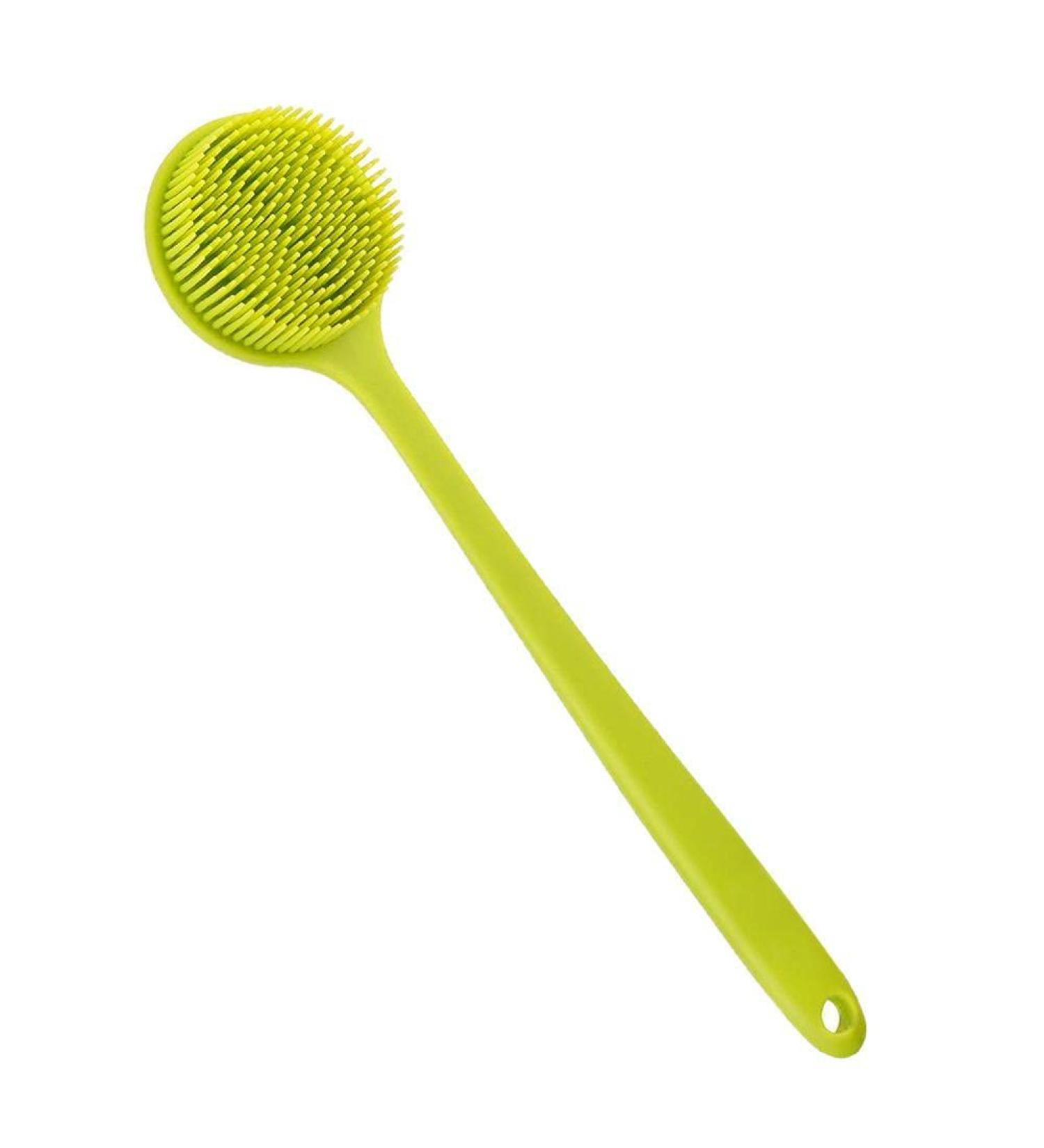 Stylenbest Silicone Bathing Brush - Long Handle Double-Sided Shower Brush for Men & Women - Perfect for Bathing & Exfoliating - Buy Online on GoSupps.com