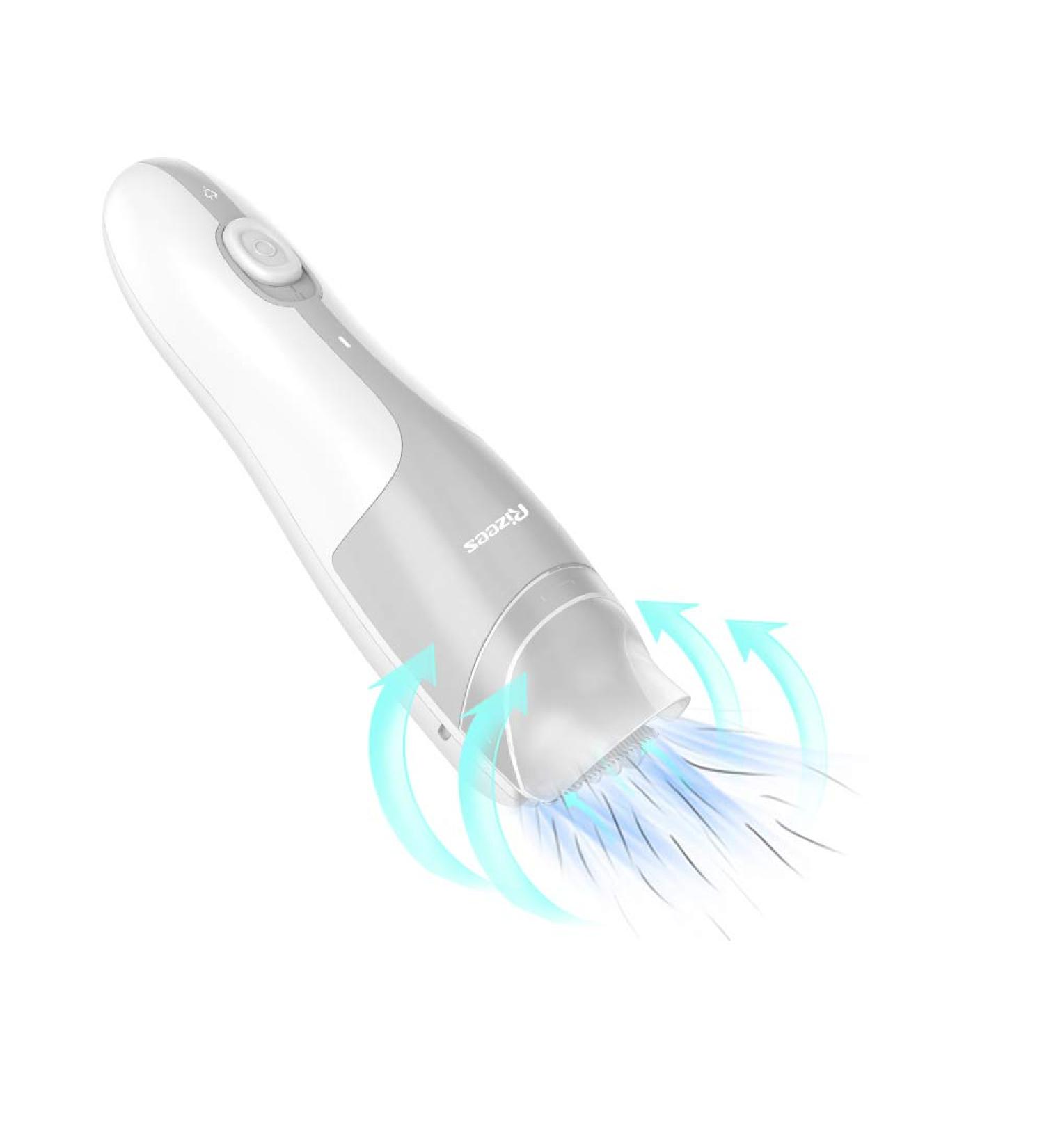 Rizees Cordless Vacuum Baby Hair Clipper - Quiet & Waterproof Baby Trimmer for Kids | Rechargeable Haircut Kit - Buy Online on GoSupps.com