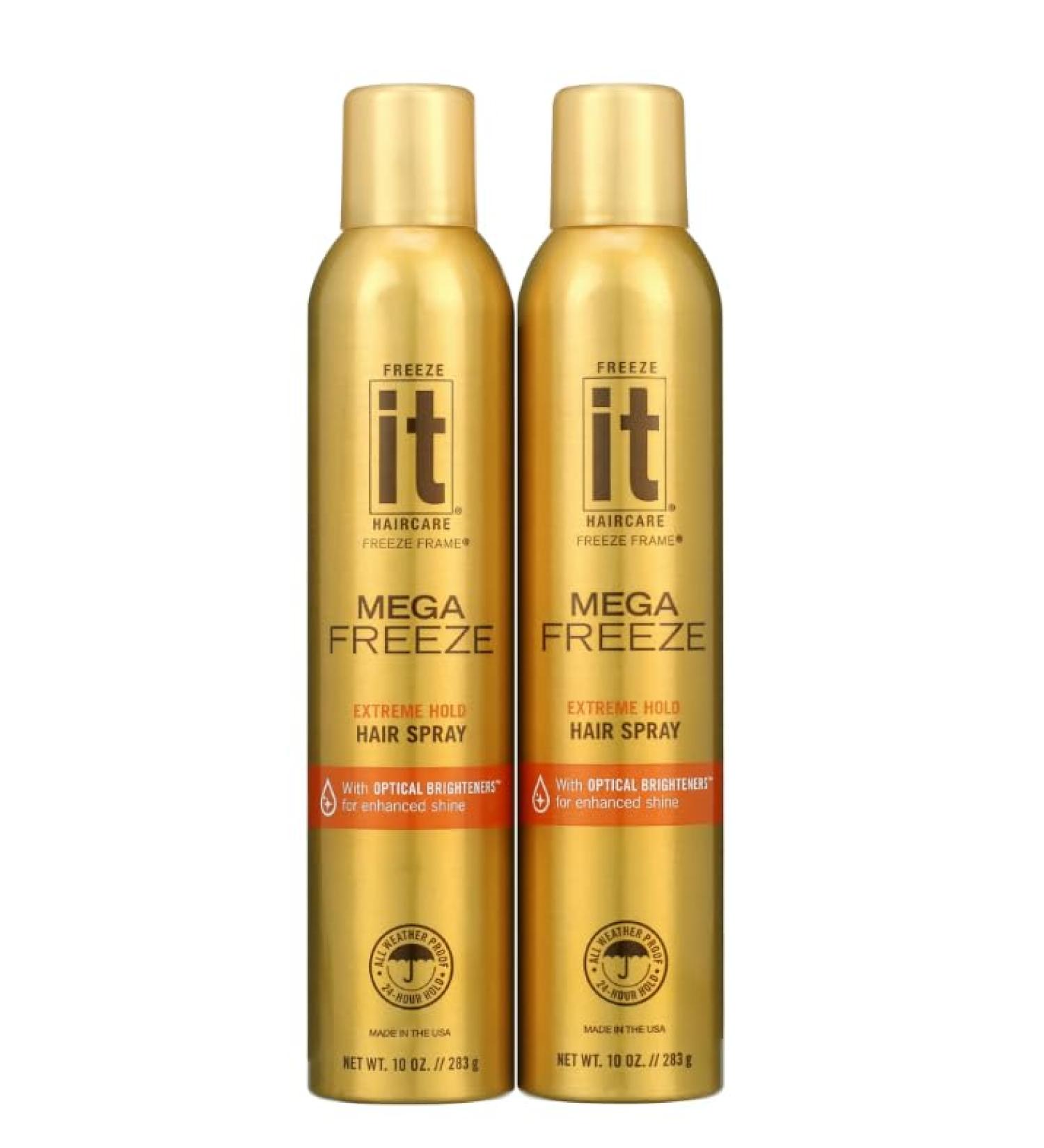 F'reeze IT Mega Freeze Hair Spray Extreme Hold 10 oz (2 Count) - Buy Online on GoSupps.com