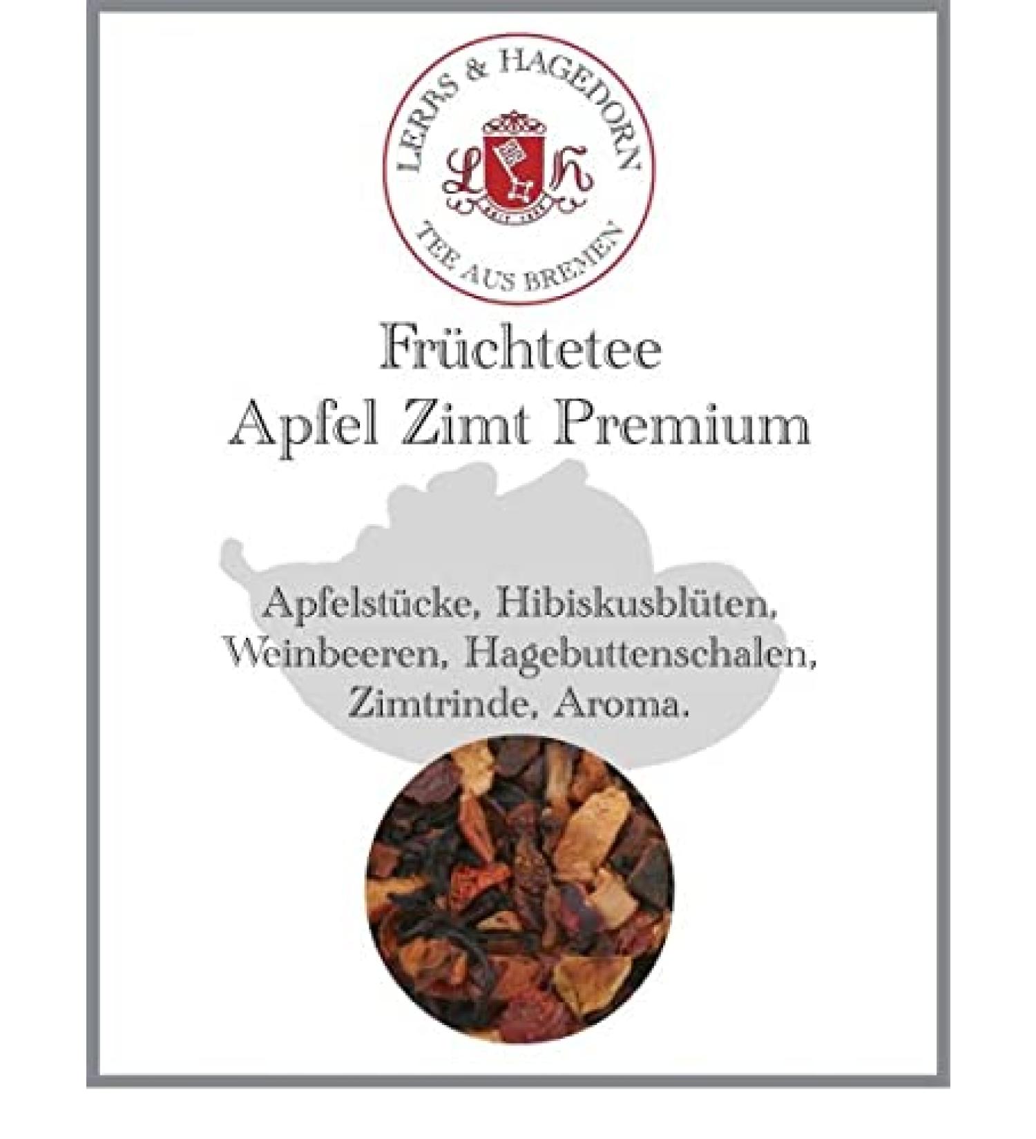  Lerbs & Hagedorn Premium Apple Fruit & Cinnamon Teapot 250g - Buy Online on GoSupps.com