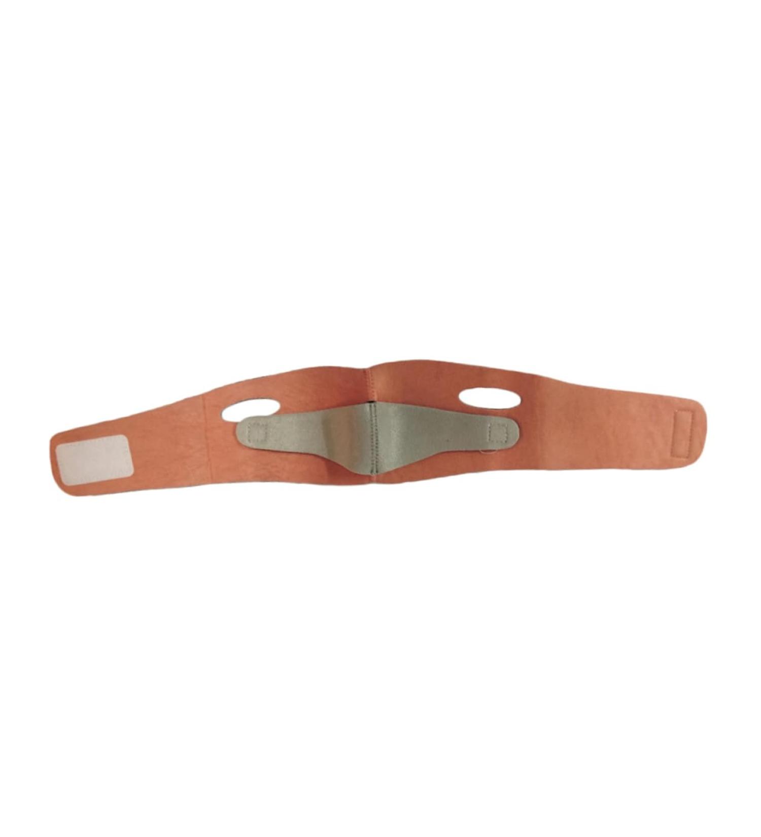 VINTORKY Thin Face Belt Face Band Face Lifting Bandage Face Beauty Belt Double Chin Reducer Orange Spandex - Buy Online on GoSupps.com