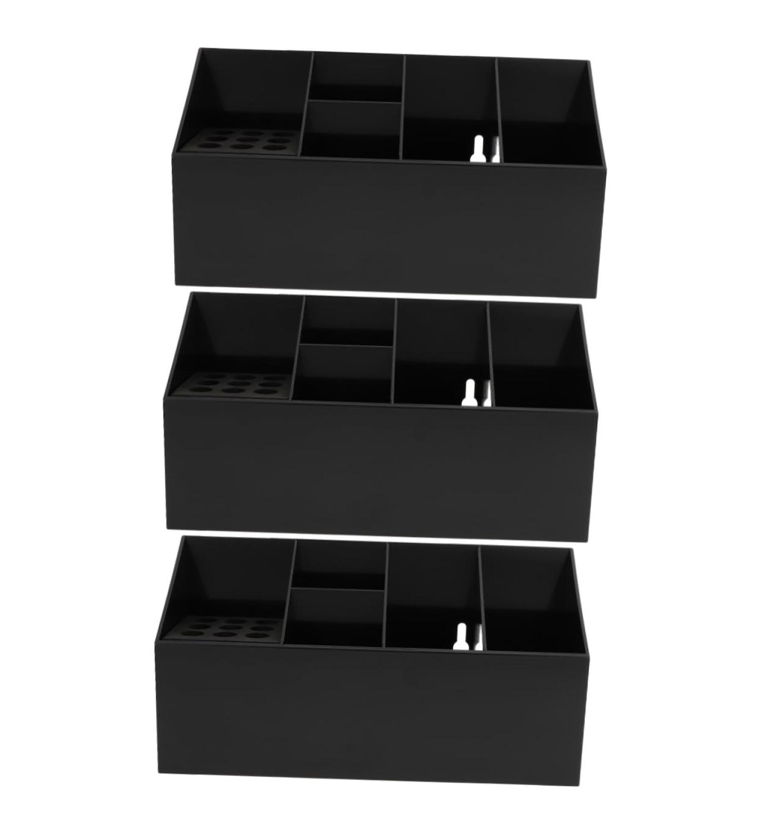 Minkissy 3 STK Scissor Socket Hairdressing Organizer Rack - Acrylic Storage Container for Combs & Cosmetic Tools | Perfect Salon Tool Holder - Buy Online on GoSupps.com