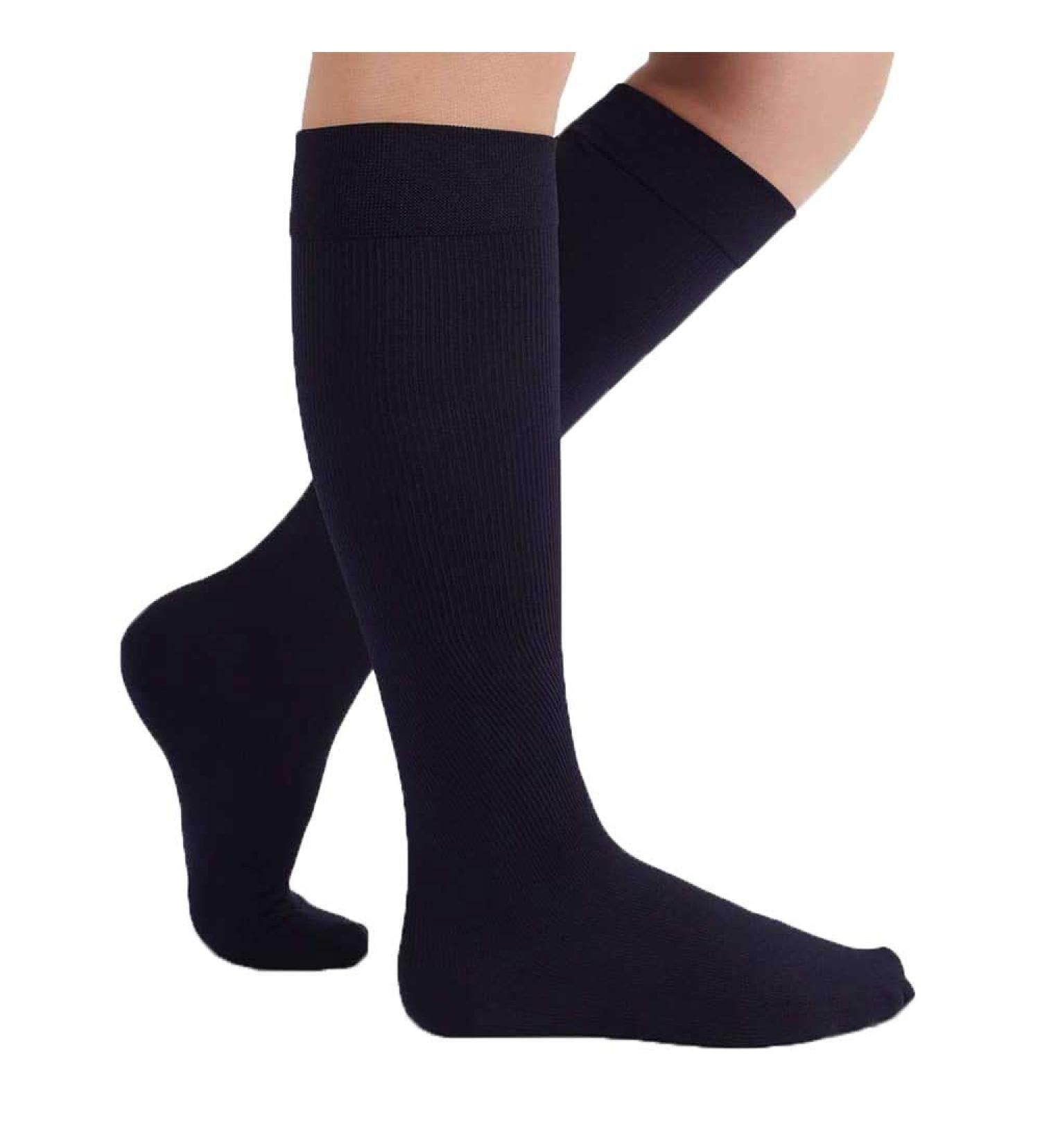 Shop Mediven Angio 20-30 mmHg Closed Toe Compression Socks | Black Calf Support Standard Size - Buy Online on GoSupps.com