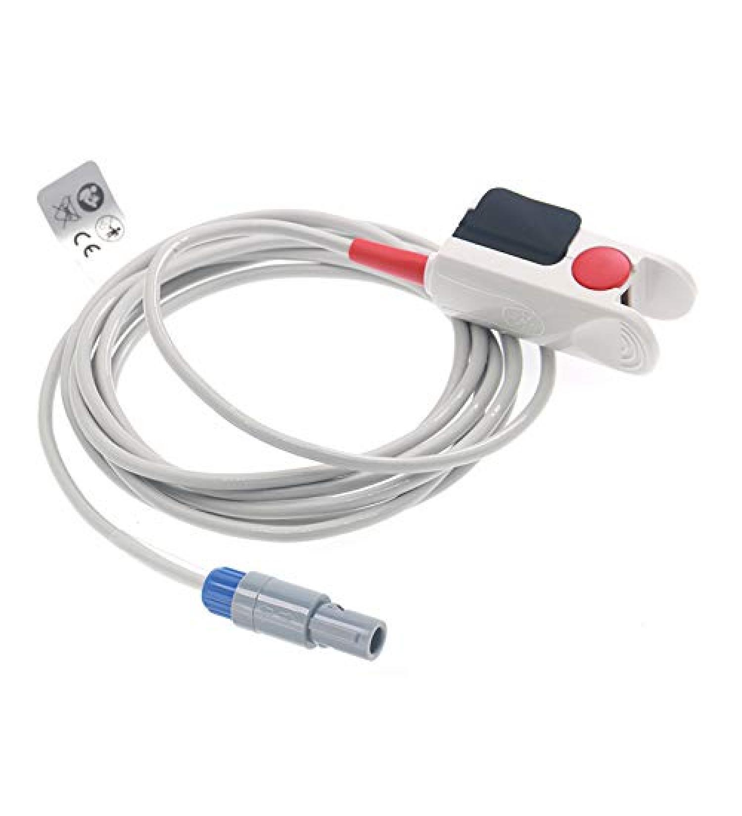 5-Pin SpO2 Sensor Sample Cable Probe - 10ft Compatible with BioCare & Contec Monitors - Buy Online on GoSupps.com